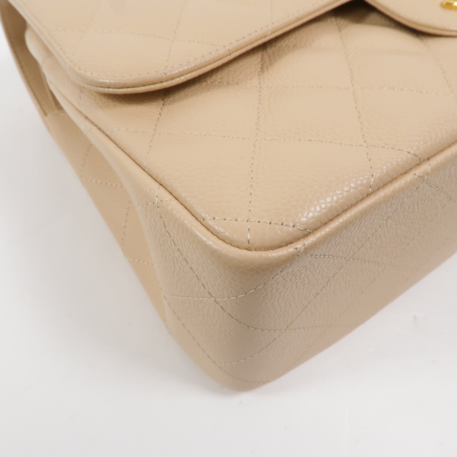 CHANEL 牛皮皮革Large Classic鏈帶肩背袋