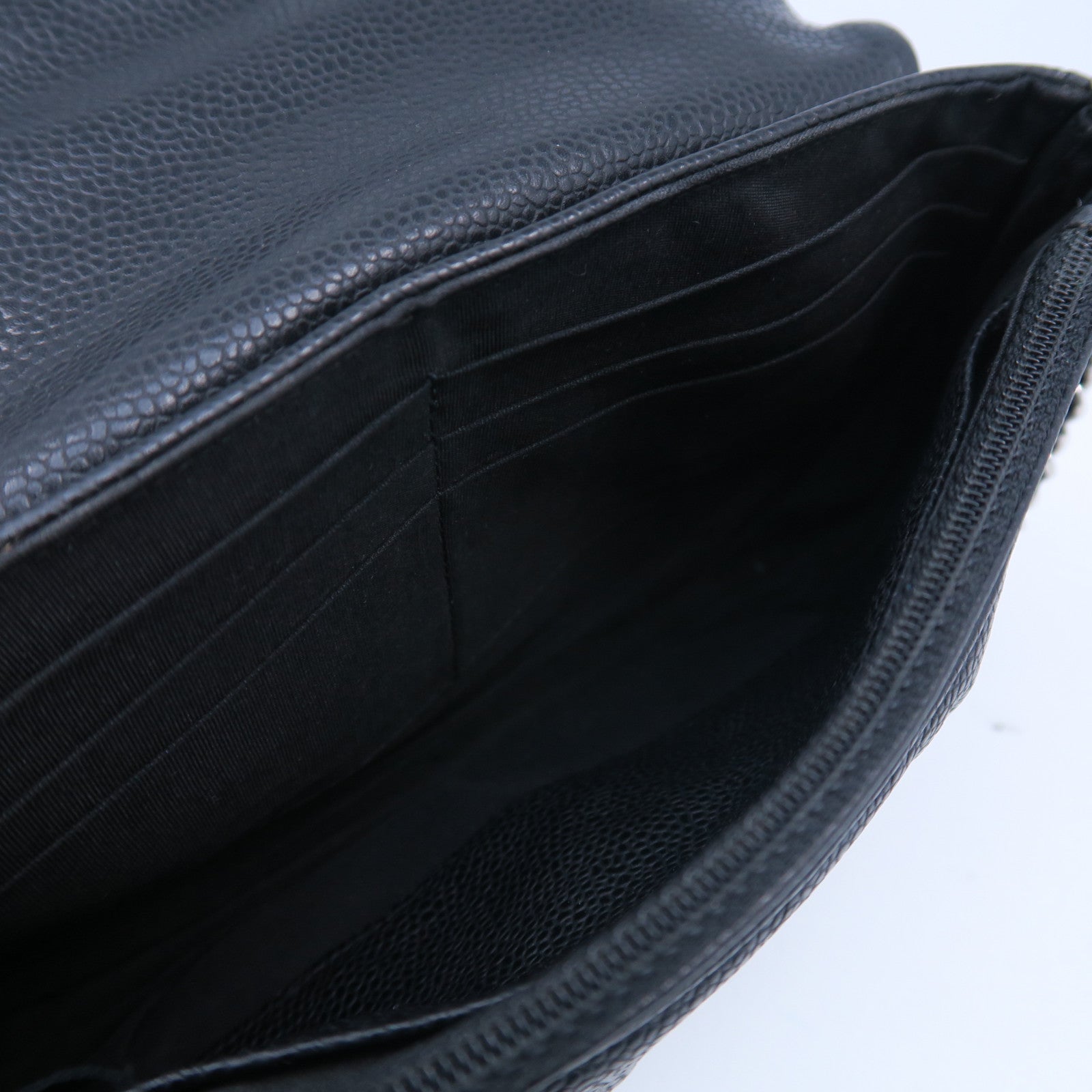 CHANEL 【激減優惠】牛皮皮革Chain Shoulder Bag銀扣鏈帶肩背袋黑色