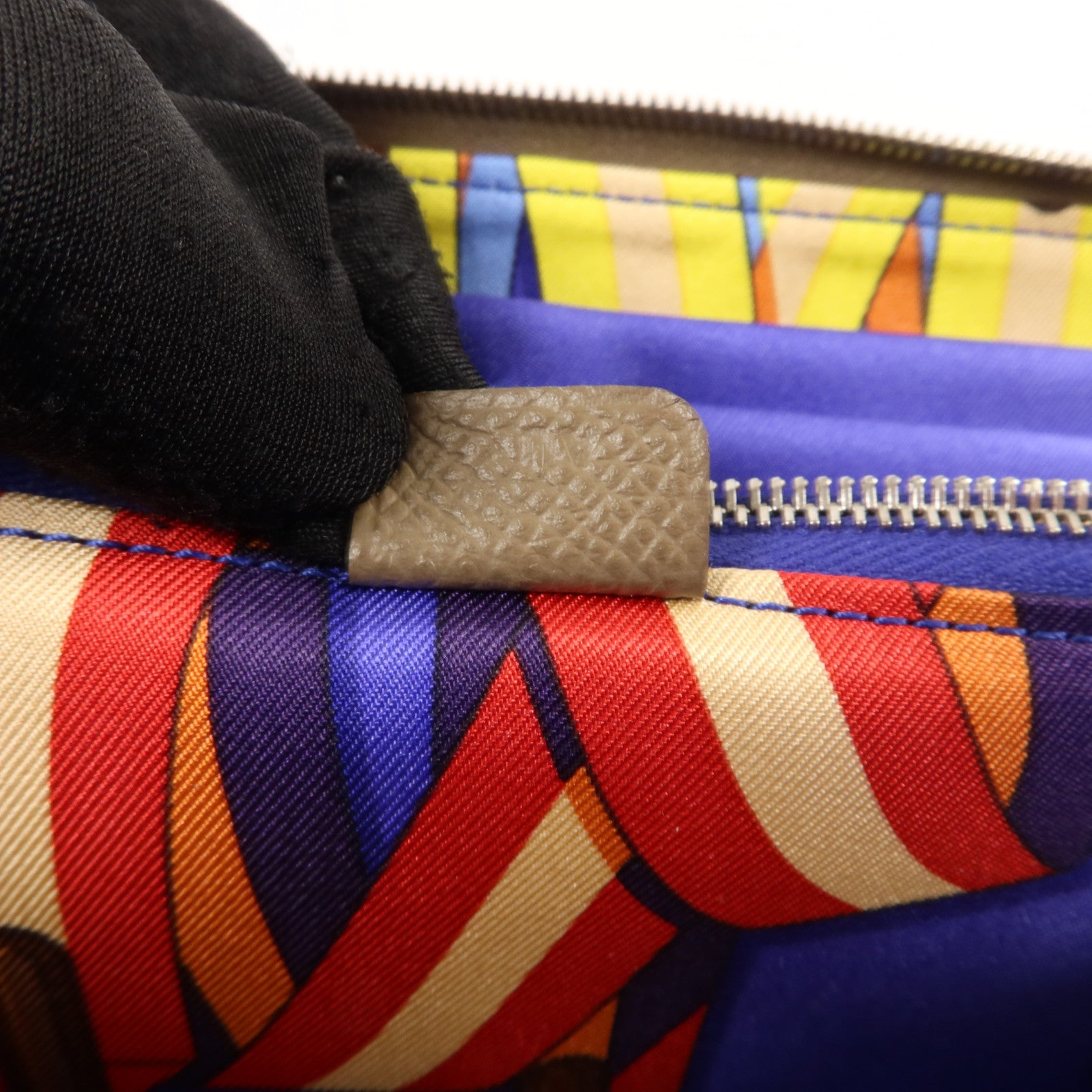 HERMES Epsom皮革Silk In Long Wallet長錢包Etoupe