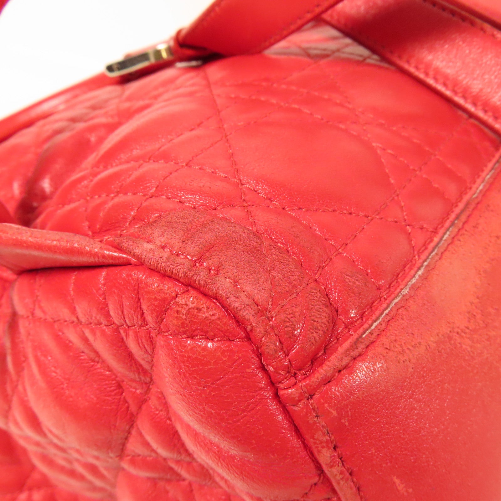 Dior 羊皮皮革Backpack銀扣背包