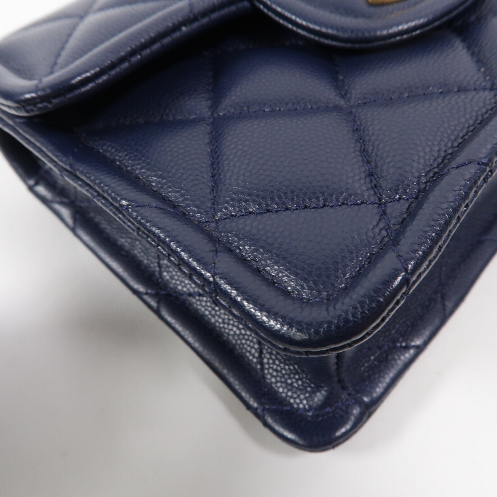 CHANEL 牛皮皮革Chain shoulder鏈帶肩背袋