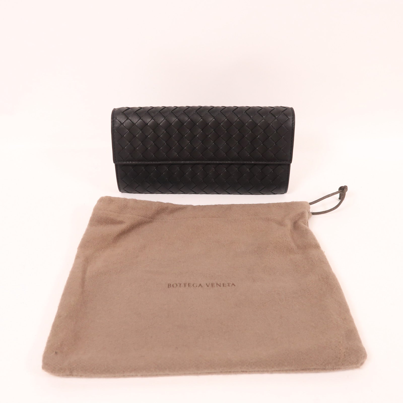 BOTTEGA VENETA 織紋皮革Long Wallet長錢包