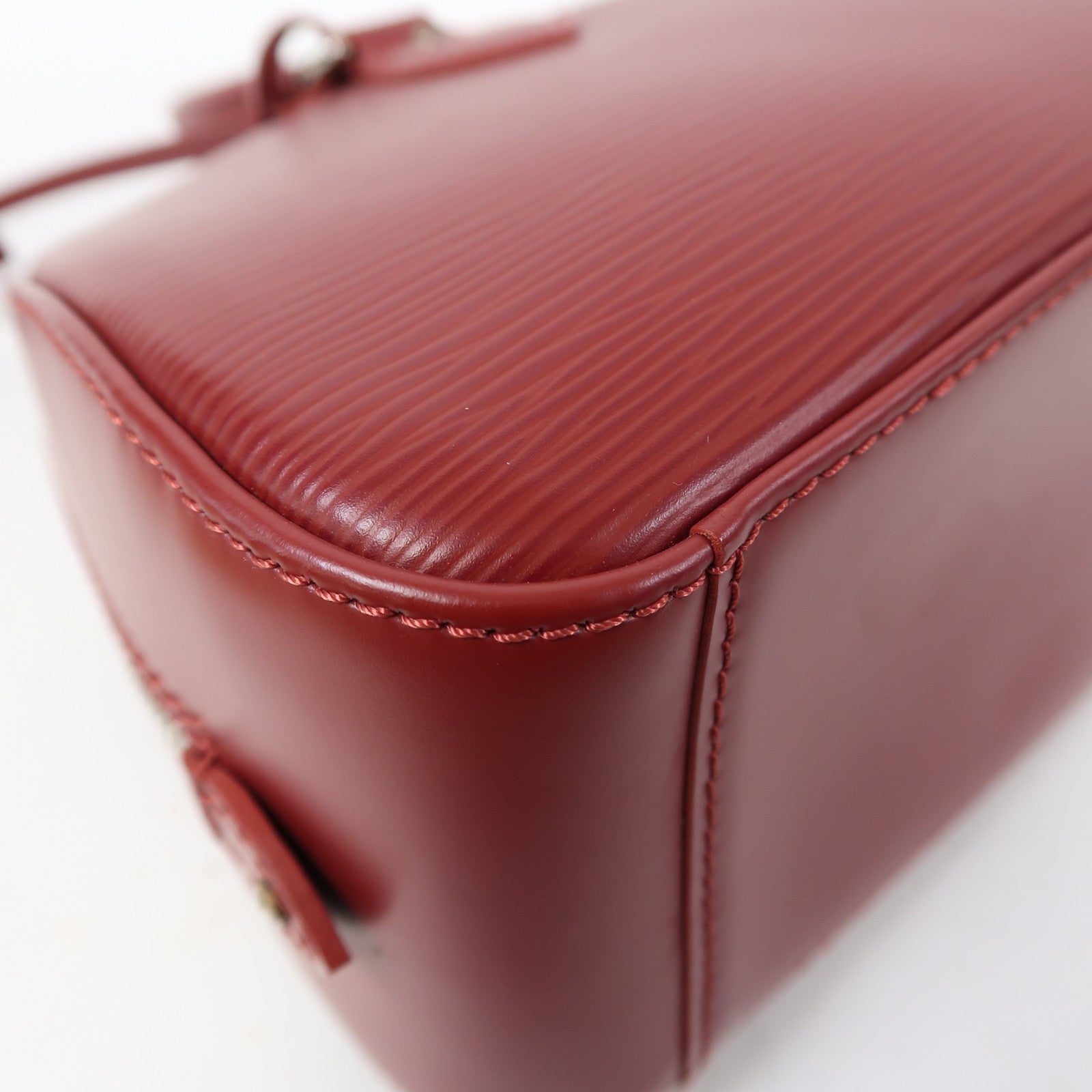LOUIS VUITTON Epi Jasmin銀扣手挽袋紅色