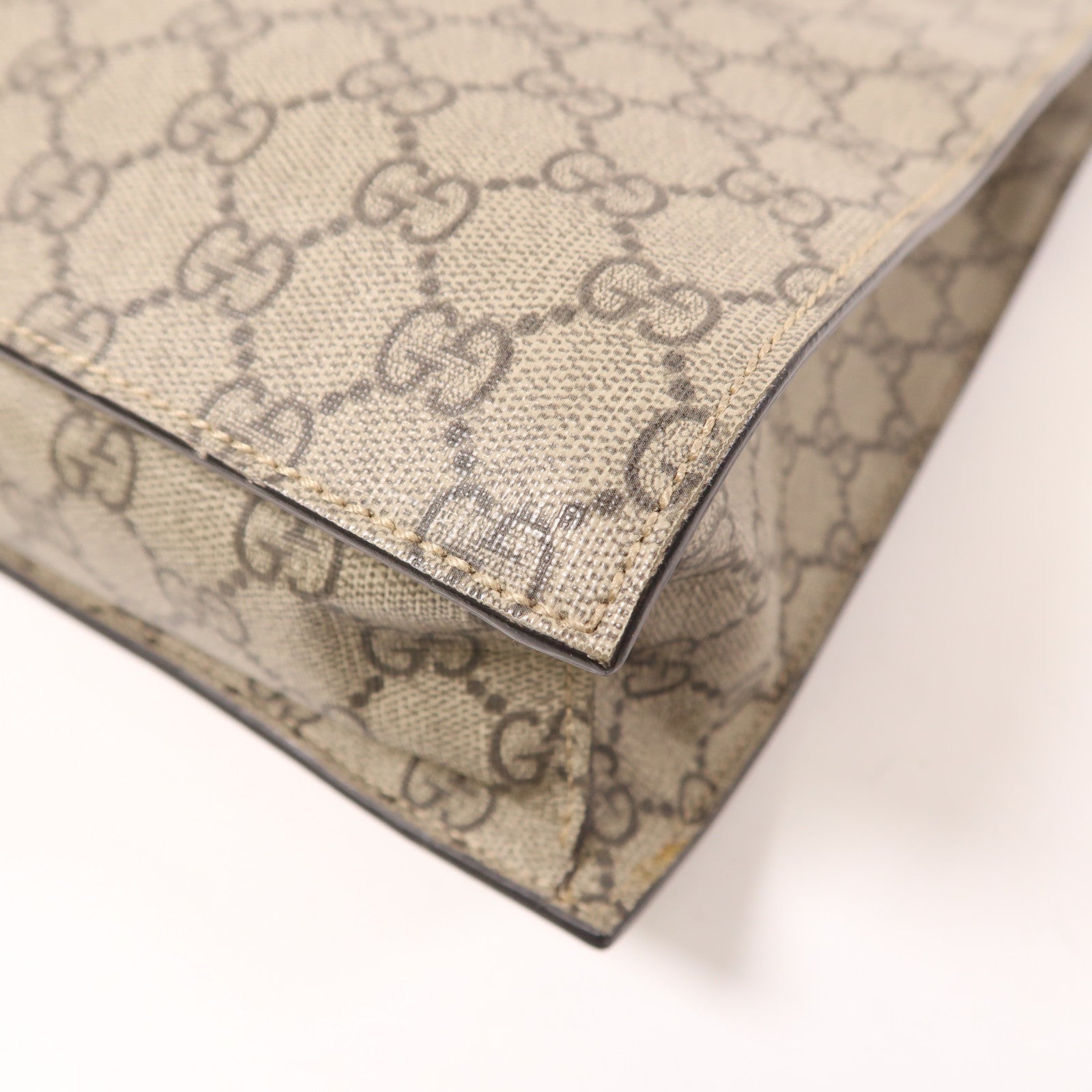 GUCCI 塗層帆布2 Way Shoulder Tote金扣手挽肩背兩用袋