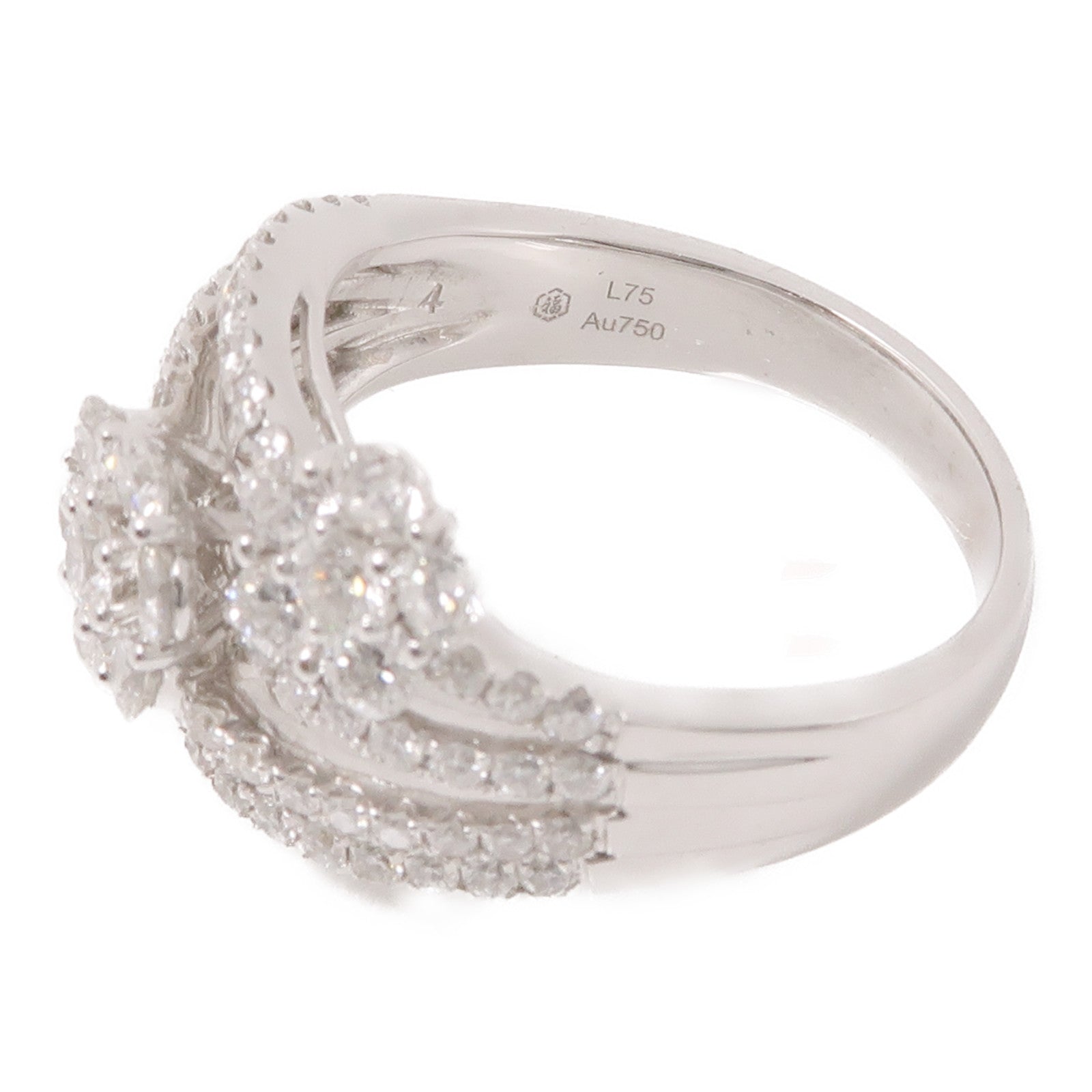 JEWELRY 18K白金Diamond Ring 1.66ct/0.68ct鑽石戒指US#8.75