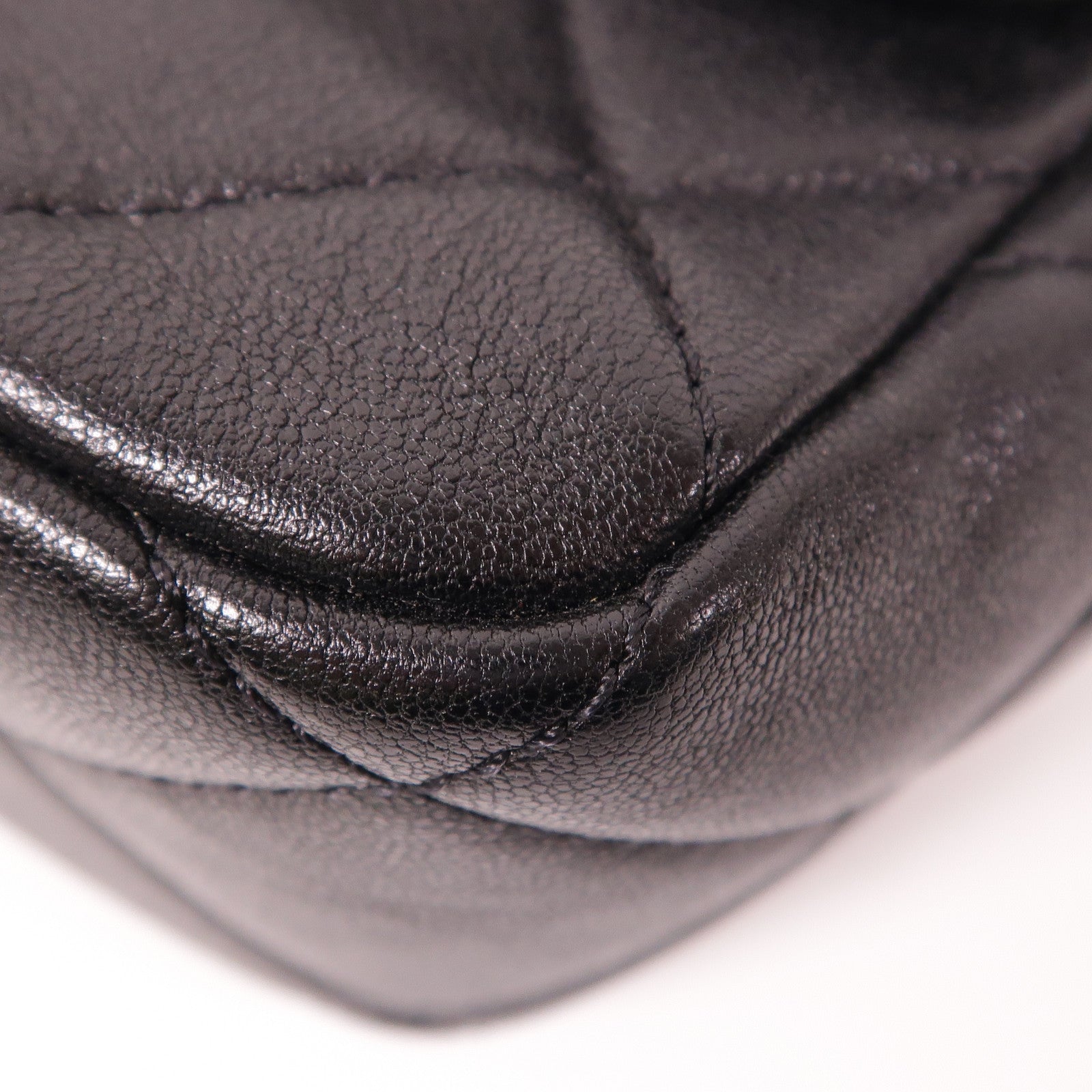 CHANEL 羊皮皮革Chain Shoulder金扣手挽肩背兩用袋