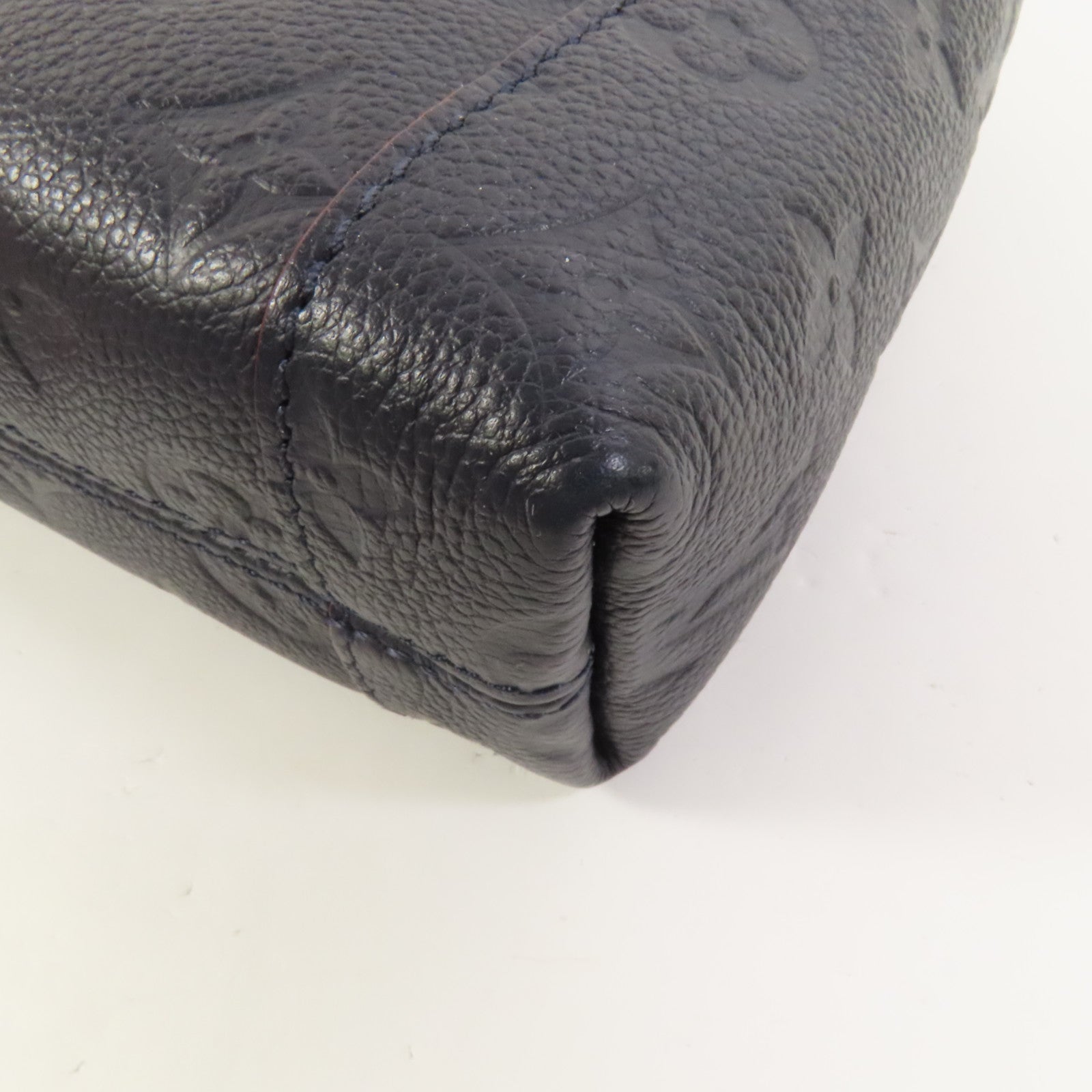 LOUIS VUITTON Monogram Empreinte Blanche BB金扣手挽肩背兩用袋