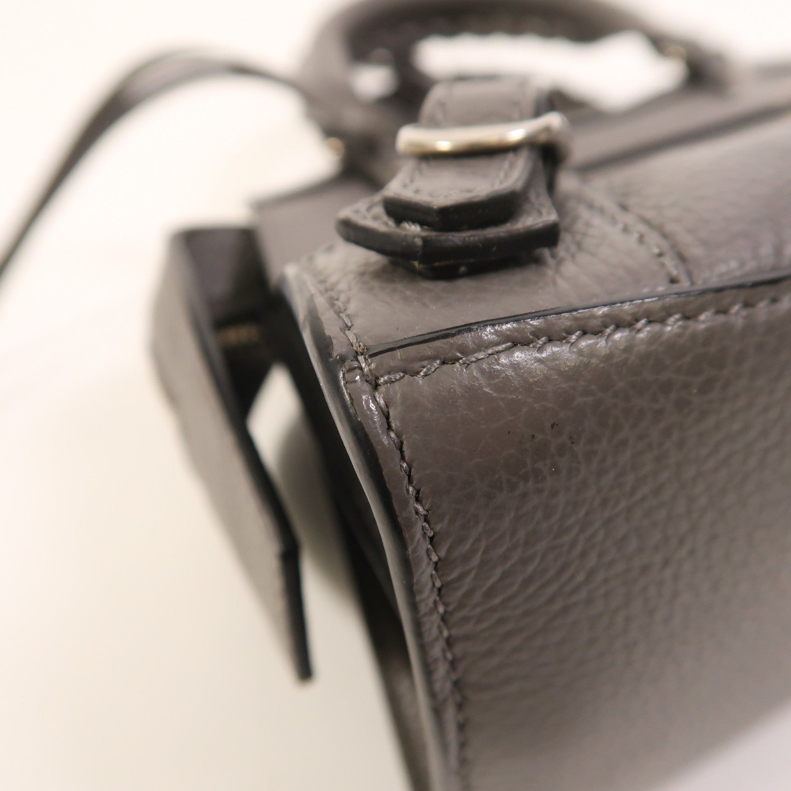 BALENCIAGA 牛皮皮革Neo Classic City Mini銀扣手挽肩背兩用袋