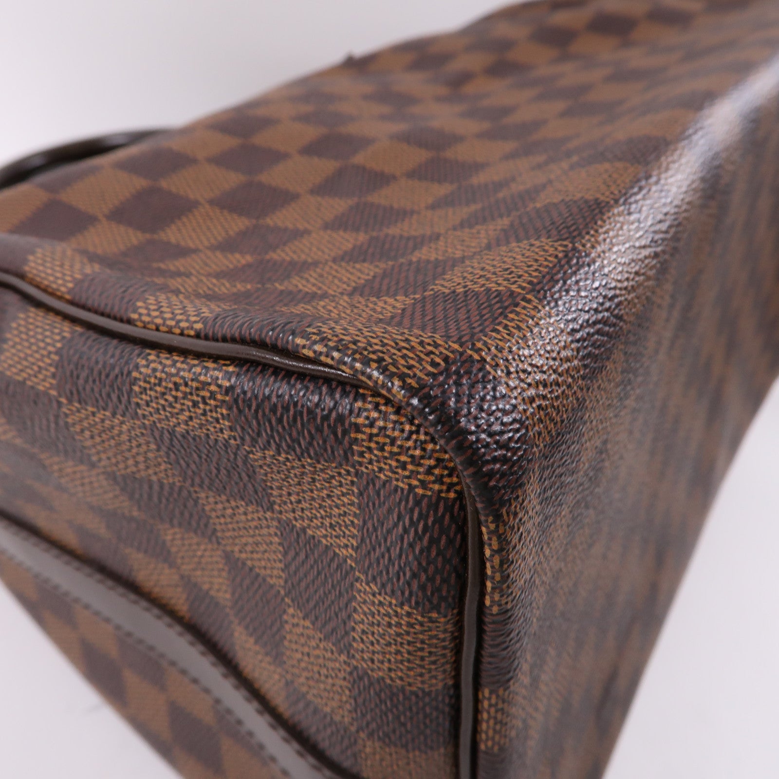 LOUIS VUITTON Damier Speedy Bandouliere 30金扣手挽肩背兩用袋啡色