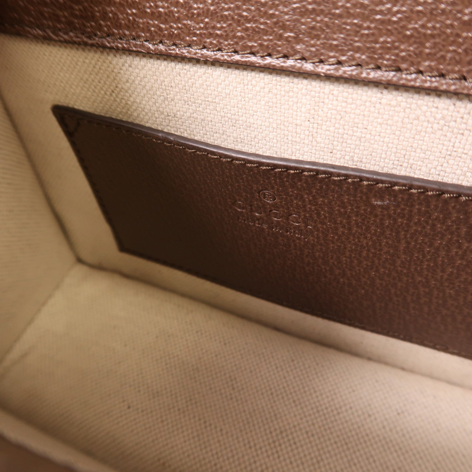 GUCCI 塗層帆布Ophidia GG Mini金扣手挽肩背兩用袋