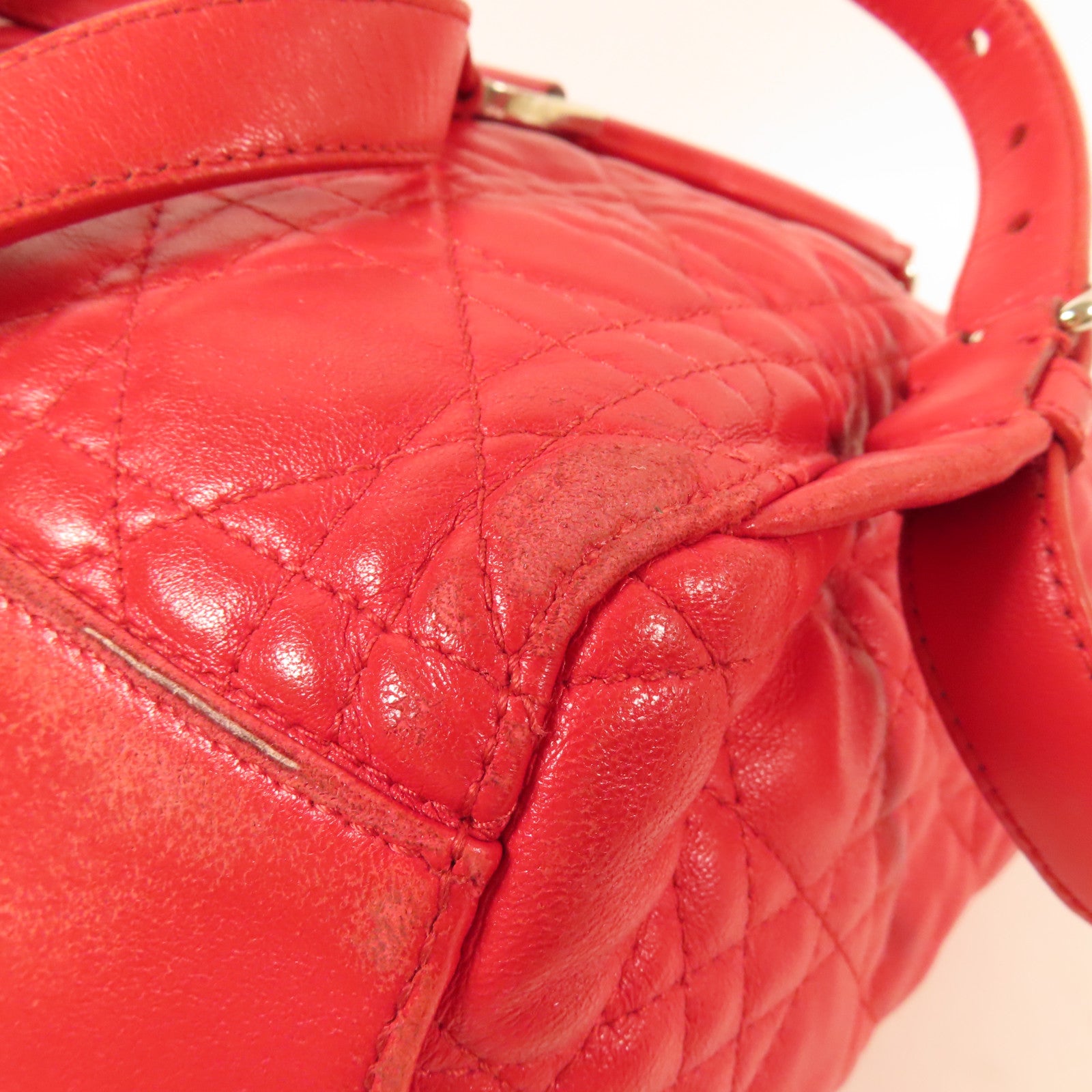 Dior 羊皮皮革Backpack銀扣背包