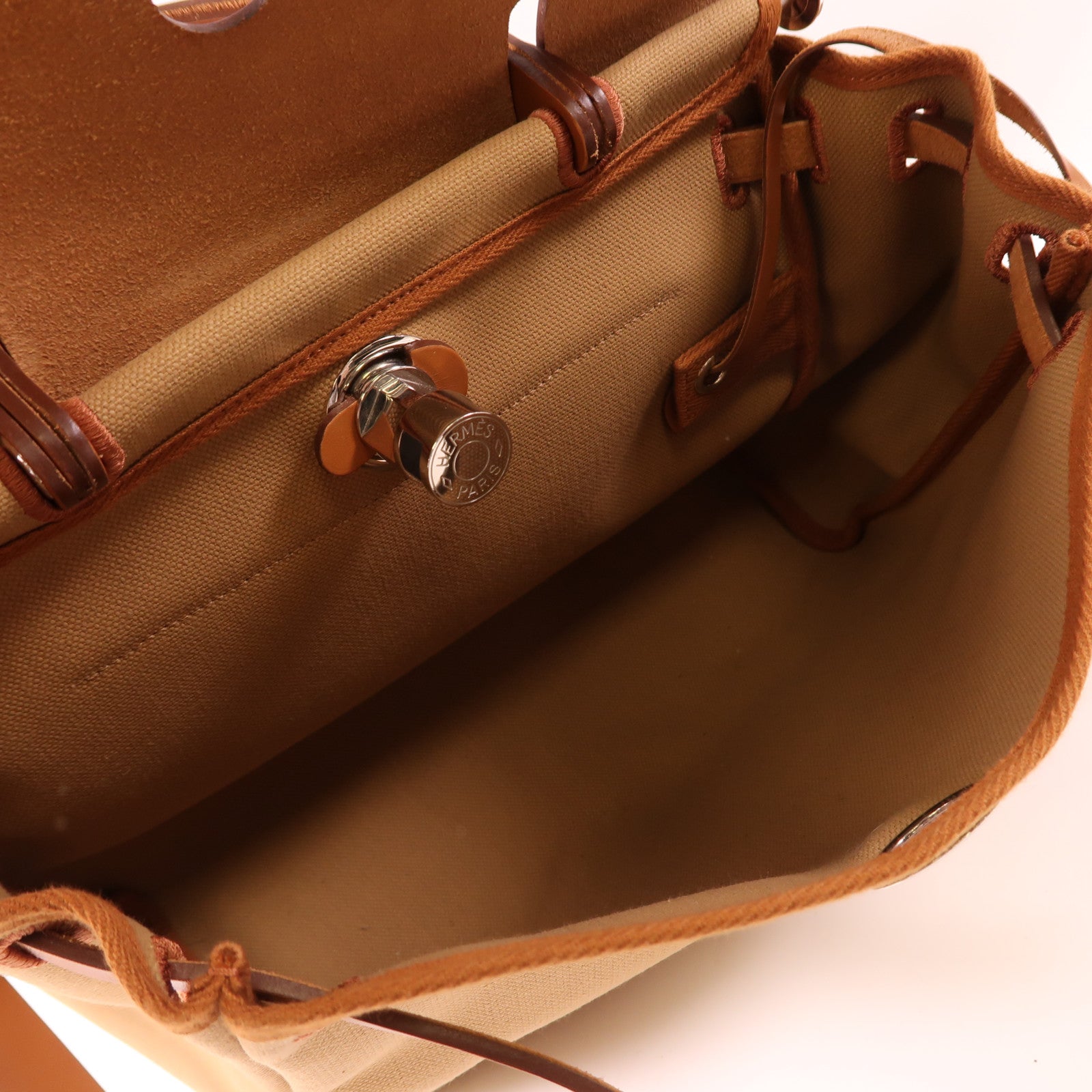 HERMES 帆布Herbag PM手挽肩背兩用袋Chai