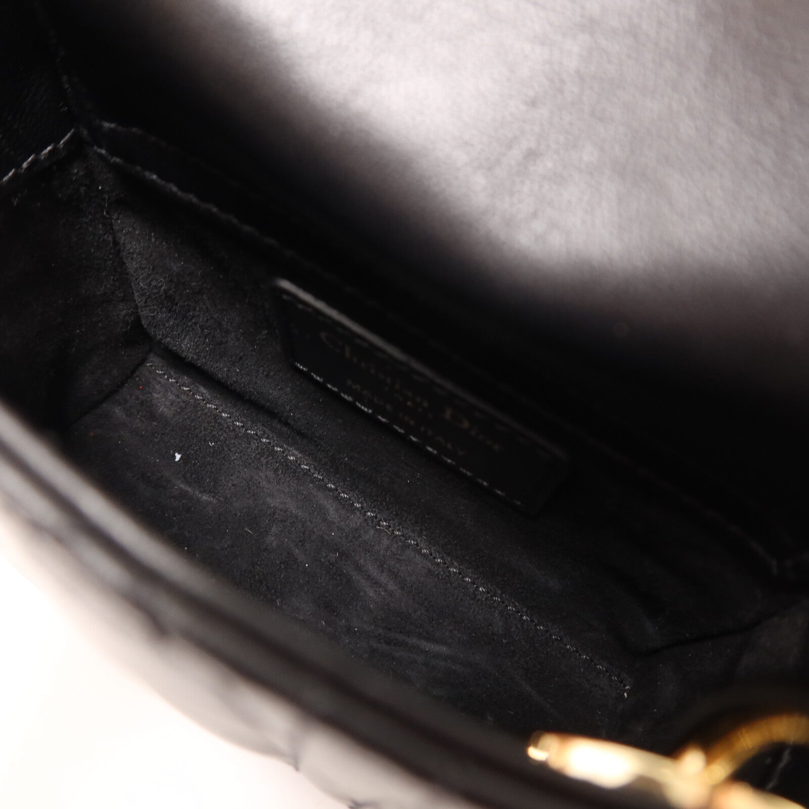 Dior 羊皮皮革Lady Dior Micro手挽肩背兩用袋