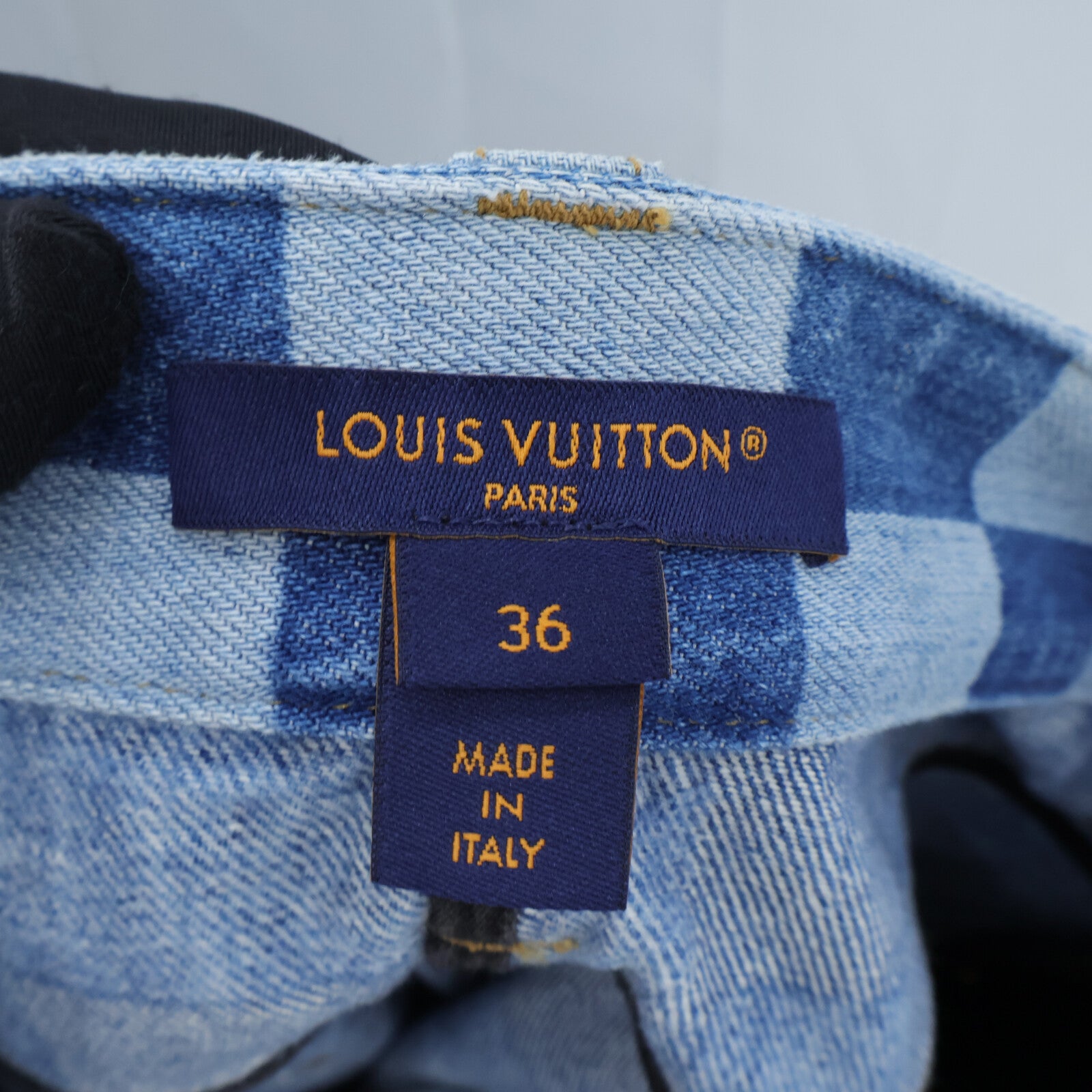 LOUIS VUITTON Damier Denim Skirt半身裙