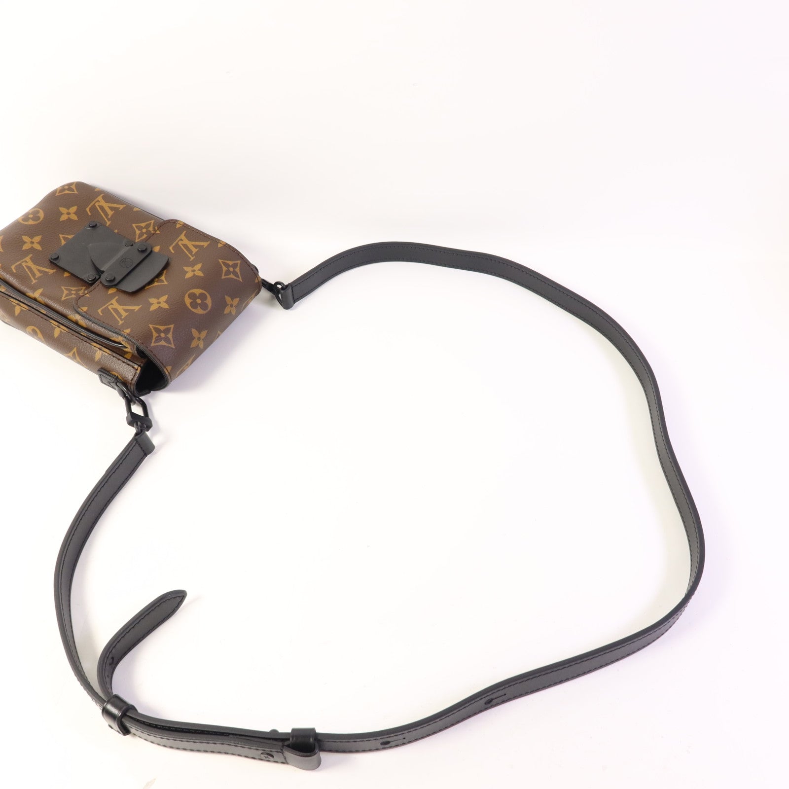 LOUIS VUITTON Monogram Macassar S-Lock肩背袋