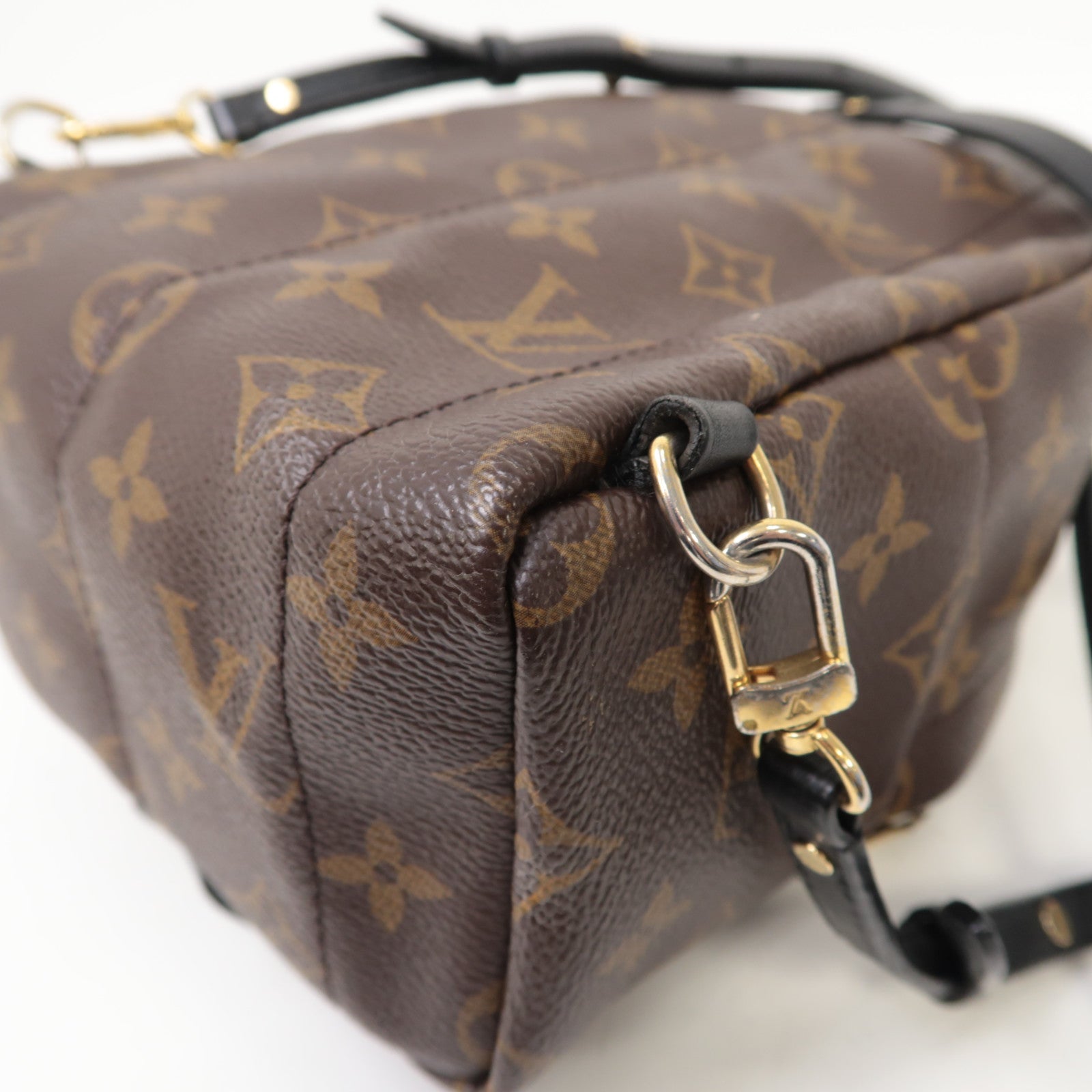LOUIS VUITTON Monogram Palm Springs Mini金扣背包啡色