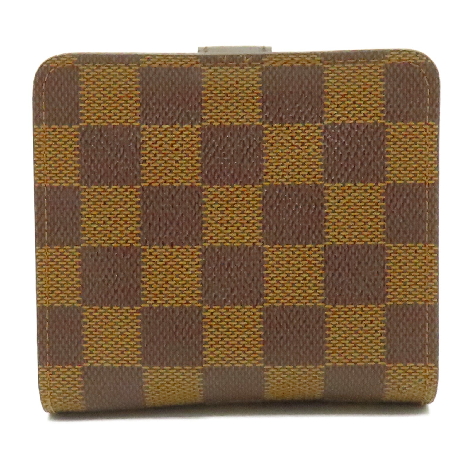LOUIS VUITTON 【激減優惠】Damier Compact Zipper金扣錢包啡色