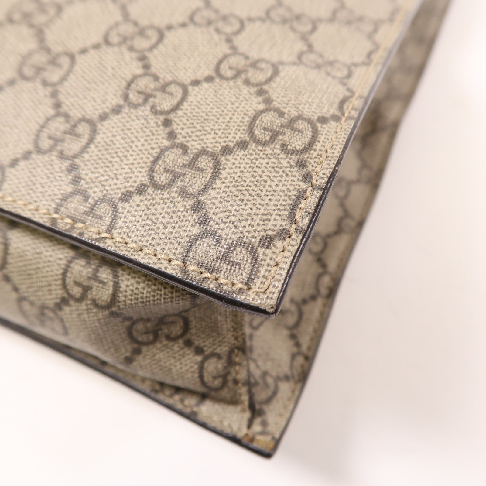GUCCI 塗層帆布2 Way Shoulder Tote金扣手挽肩背兩用袋