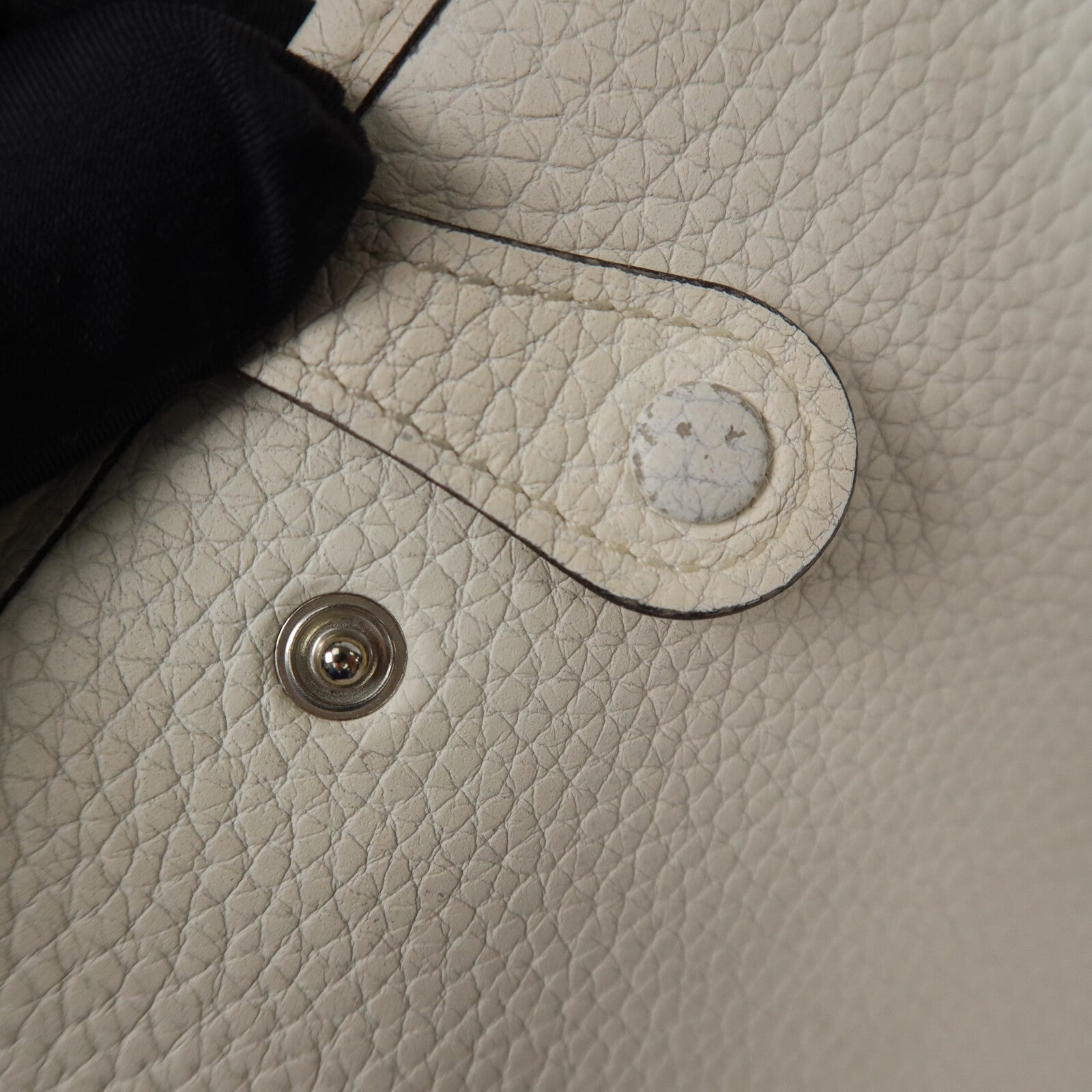 HERMES Clemence皮革Evelyne TPM肩背袋New White