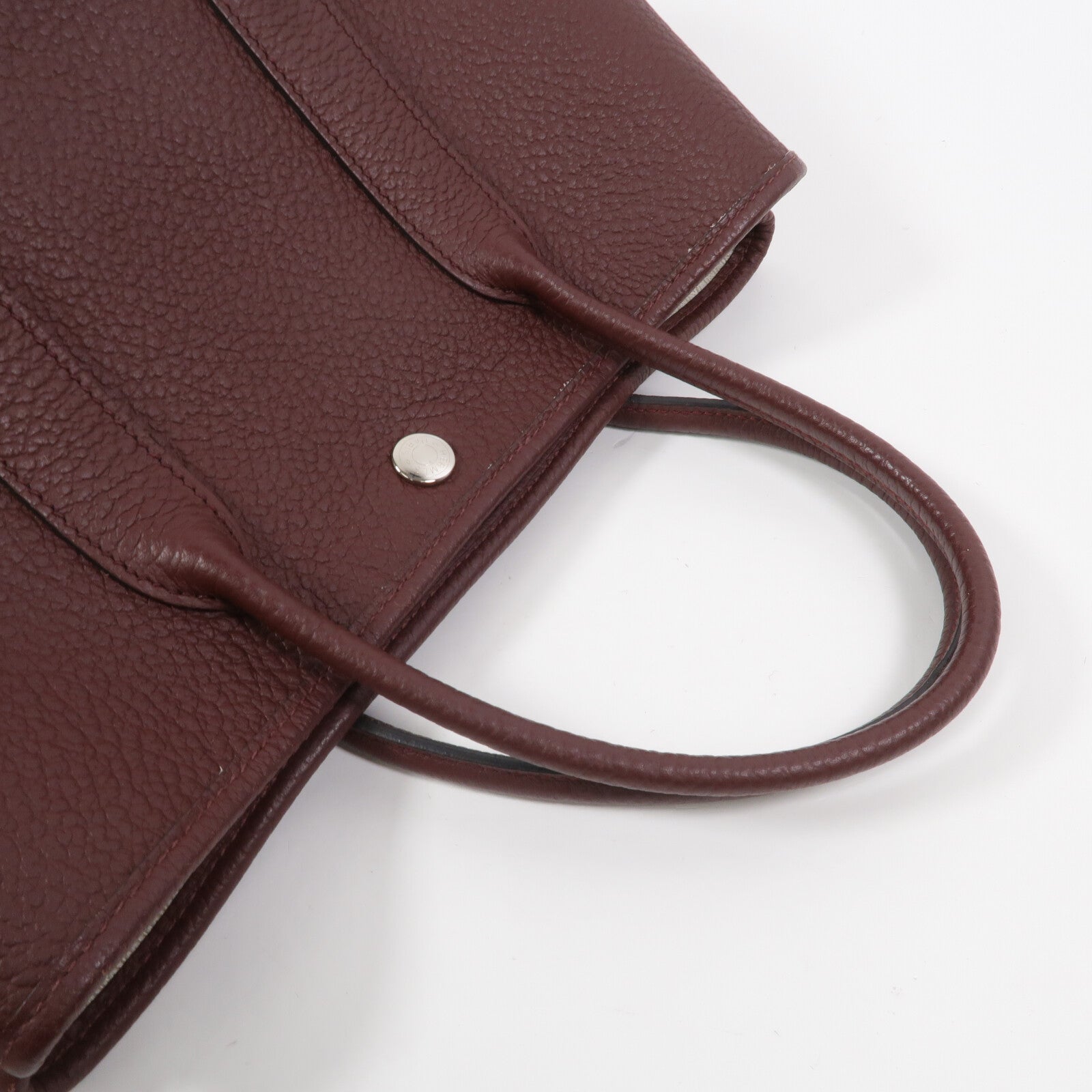 HERMES Negonda皮革Garden Party TPM手挽袋Rouge H