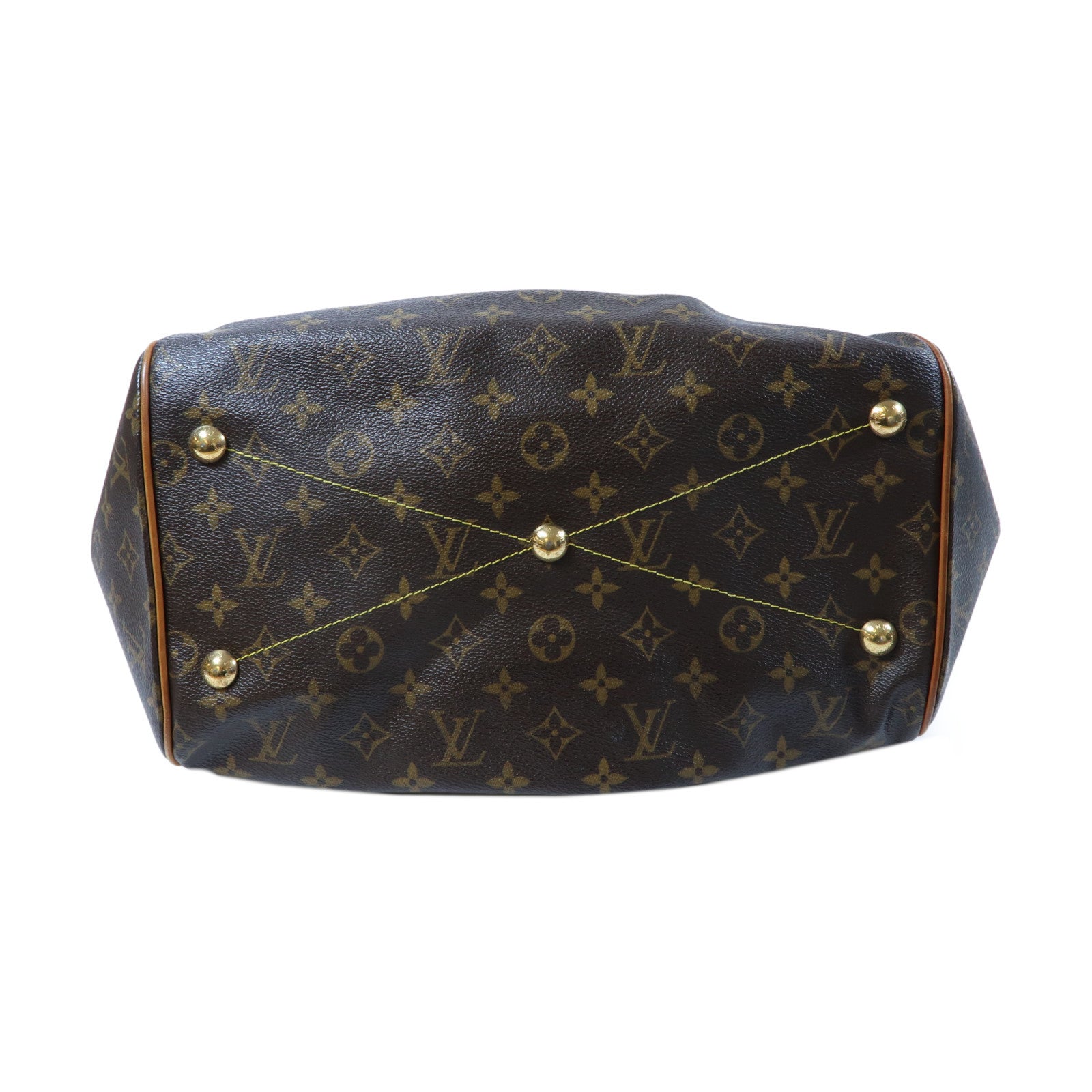LOUIS VUITTON 【激減優惠】Monogram Tivoli GM金扣手挽袋啡色