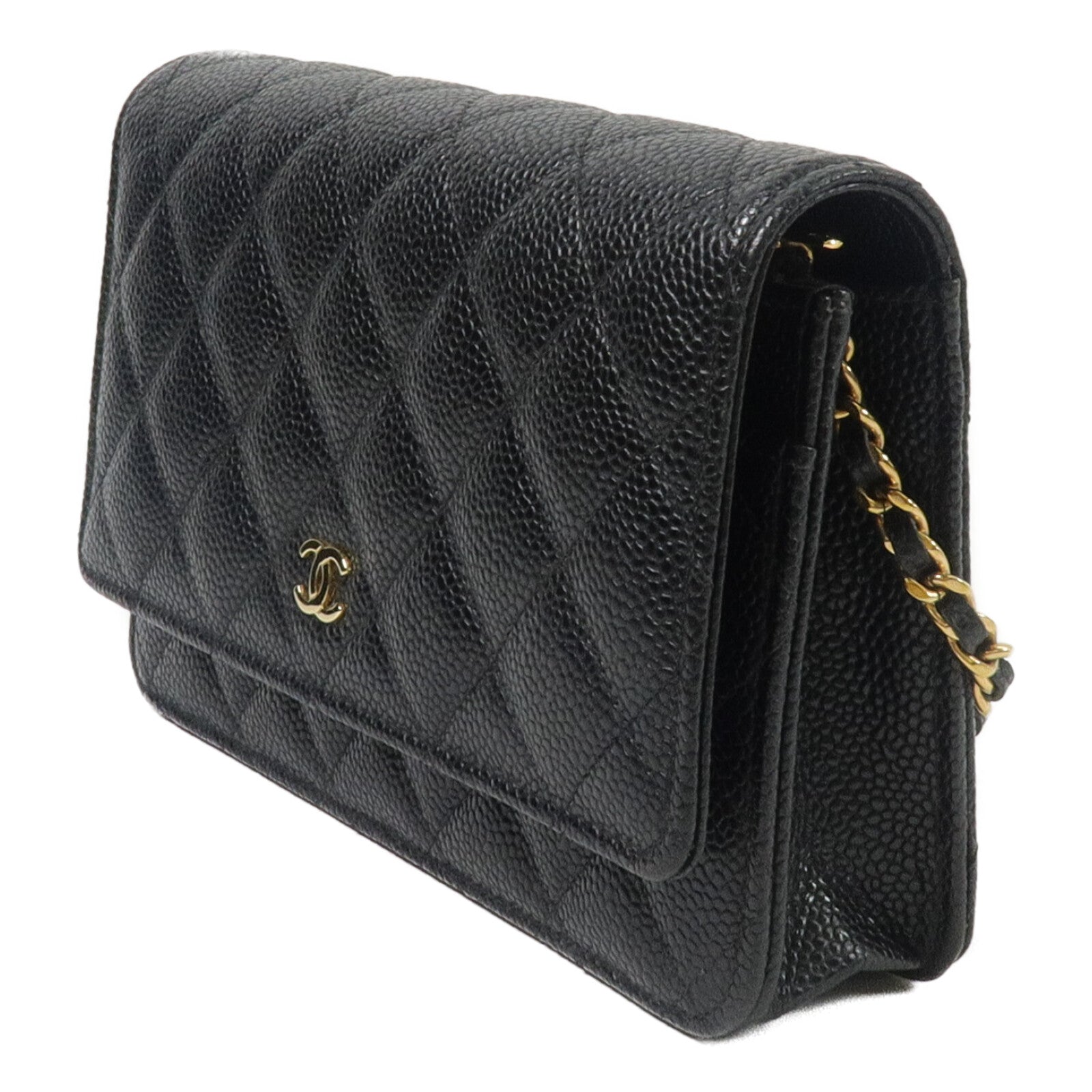 CHANEL 牛皮皮革WOC Wallet On Chain鏈帶肩背袋