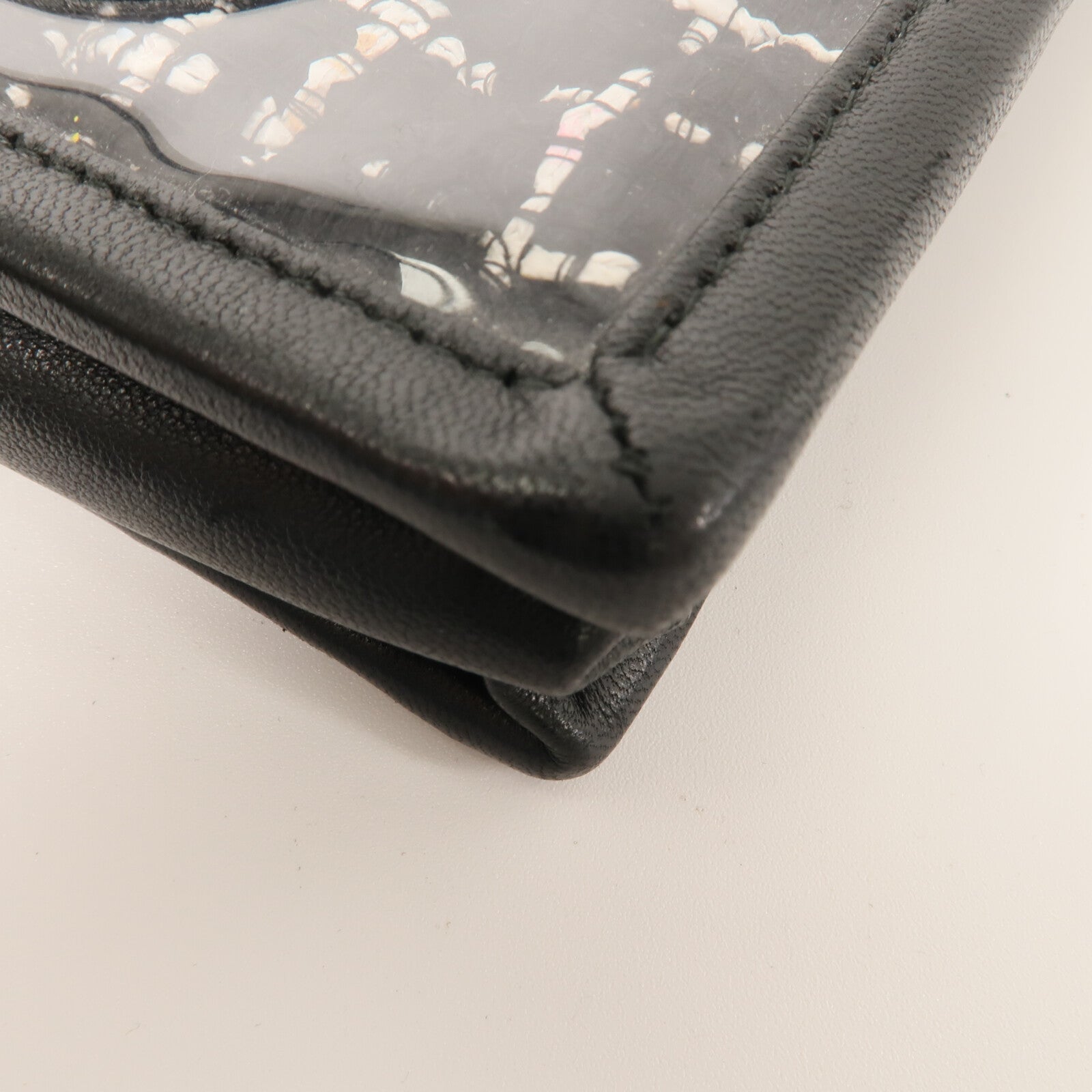 CHANEL Tweed/PVC Clutch with Chain鏈帶肩背袋