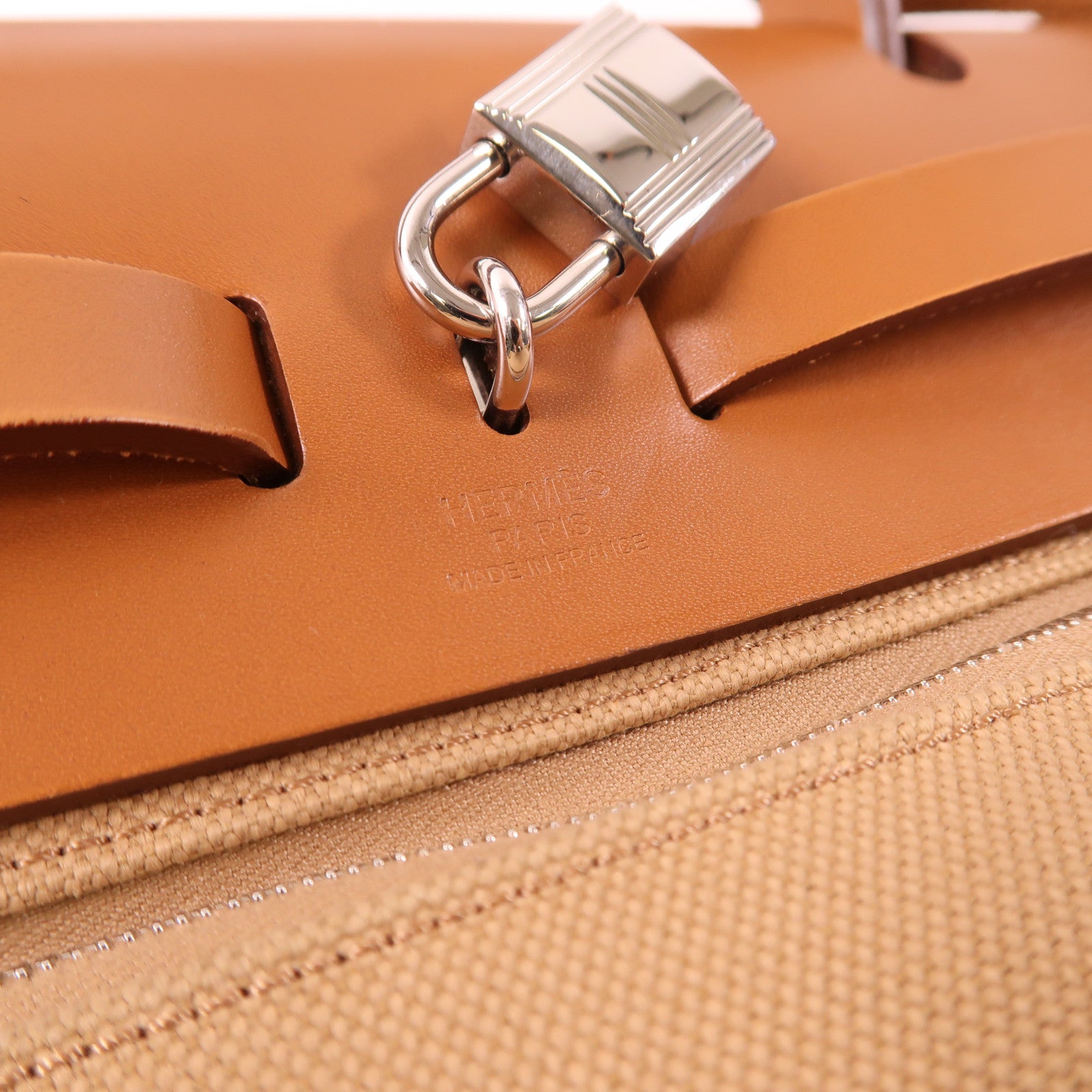 HERMES 帆布Herbag PM手挽肩背兩用袋Chai