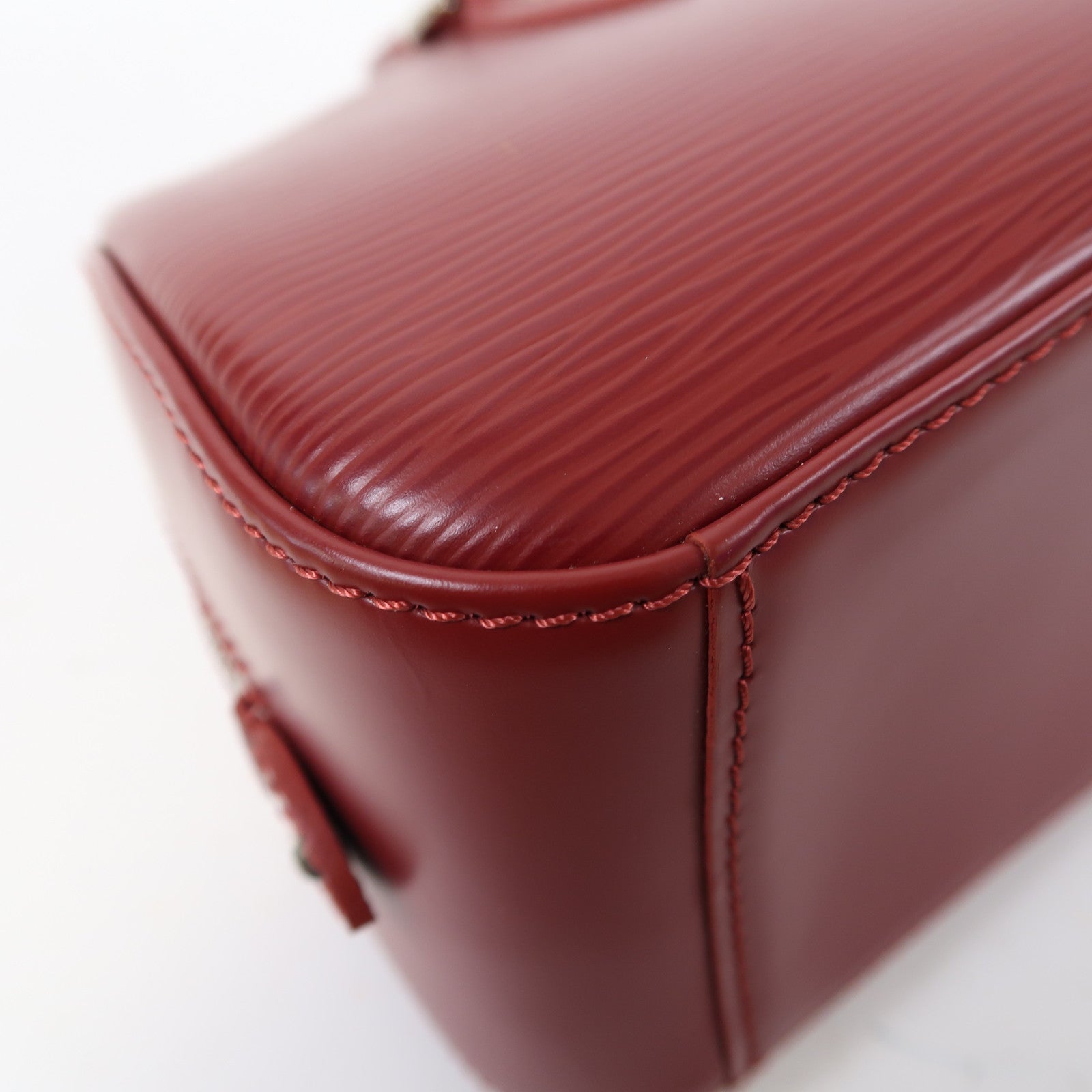 LOUIS VUITTON Epi Jasmin銀扣手挽袋紅色