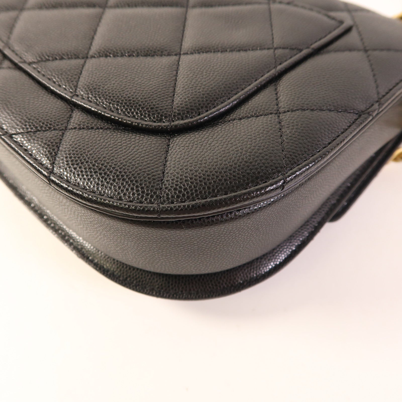 CHANEL 牛皮皮革Chain Shoulder金扣肩背袋