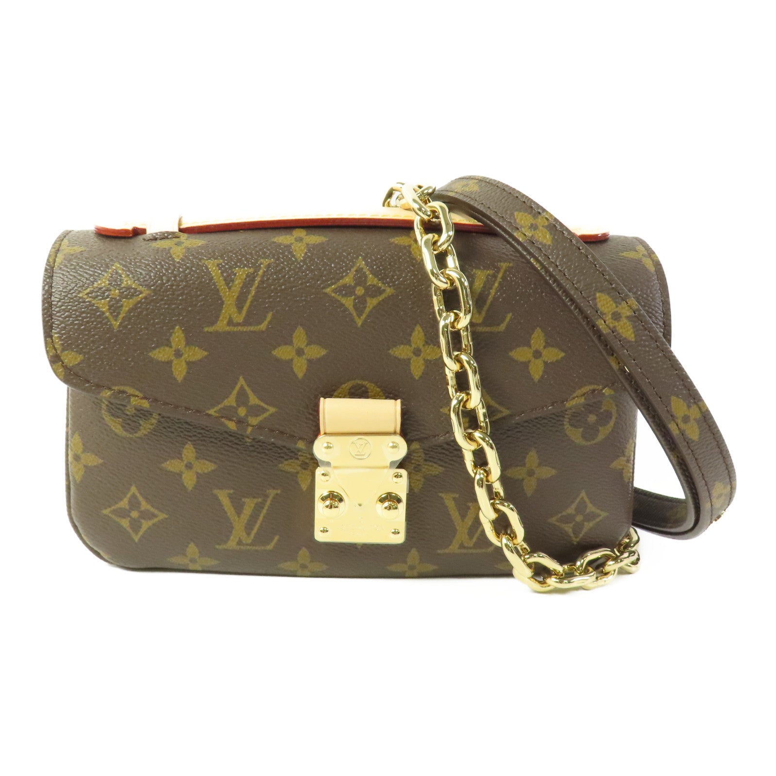 LOUIS VUITTON Monogram Pochette Metis East West金扣手挽肩背兩用袋