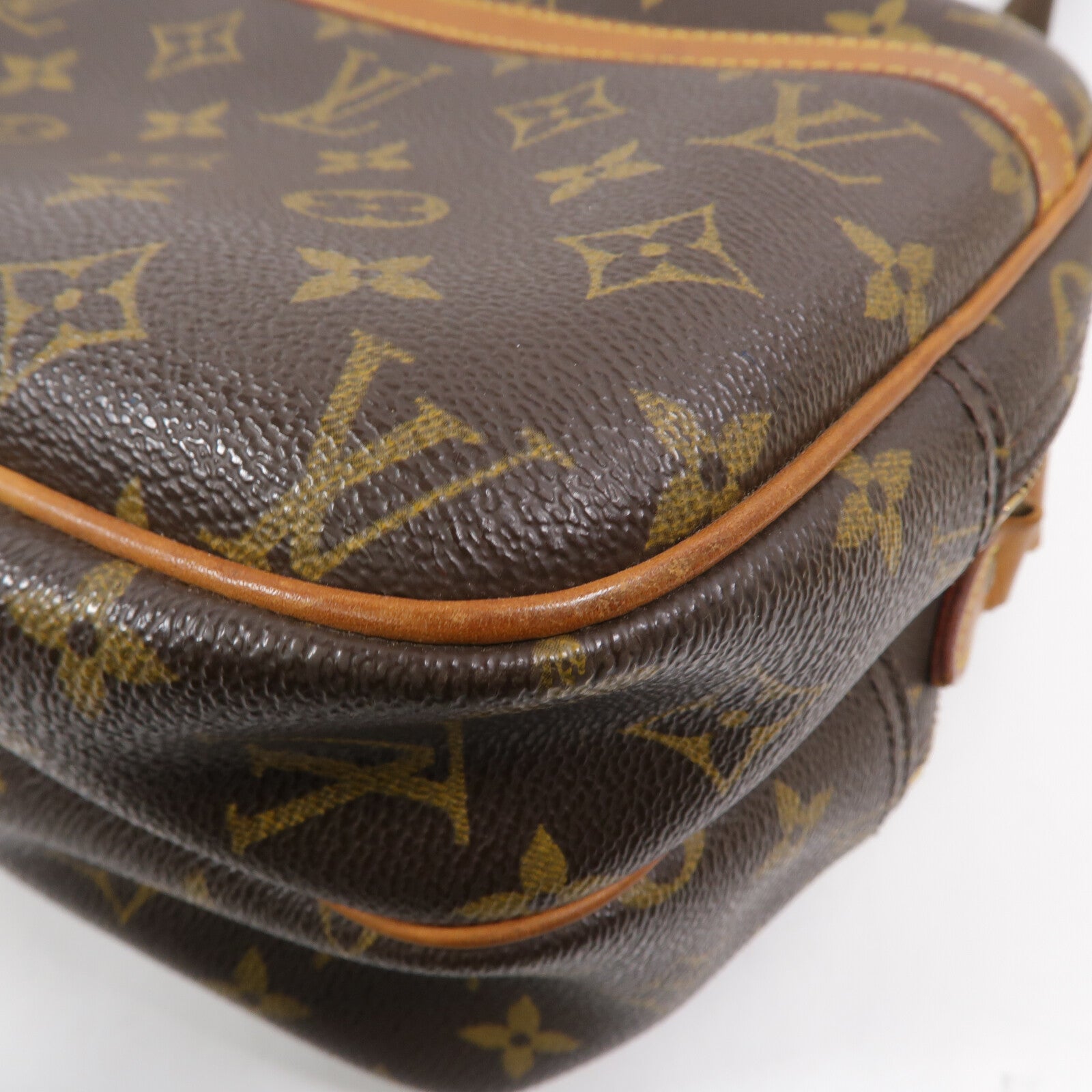 LOUIS VUITTON Monogram Reporter PM金扣肩背袋