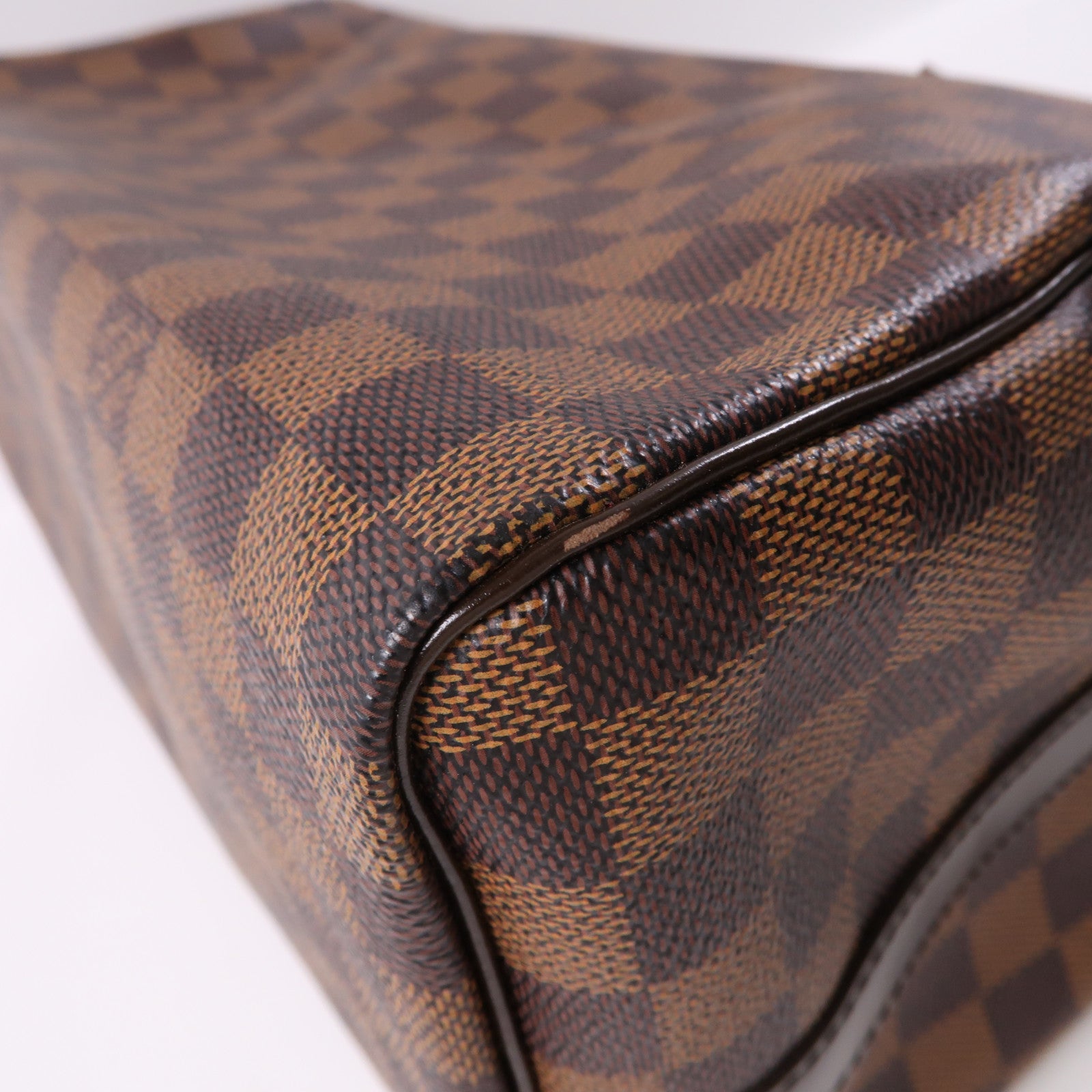 LOUIS VUITTON Damier Speedy Bandouliere 30金扣手挽肩背兩用袋啡色
