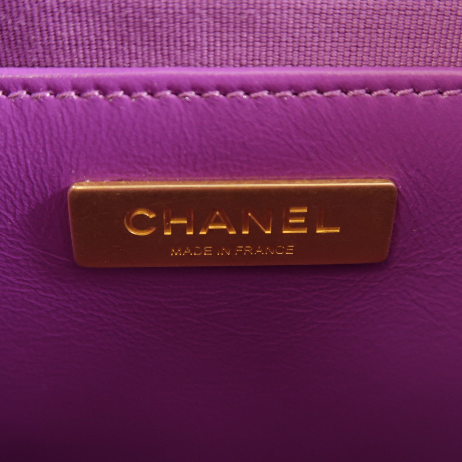CHANEL 牛皮皮革Chain Shoulder金扣手挽肩背兩用袋