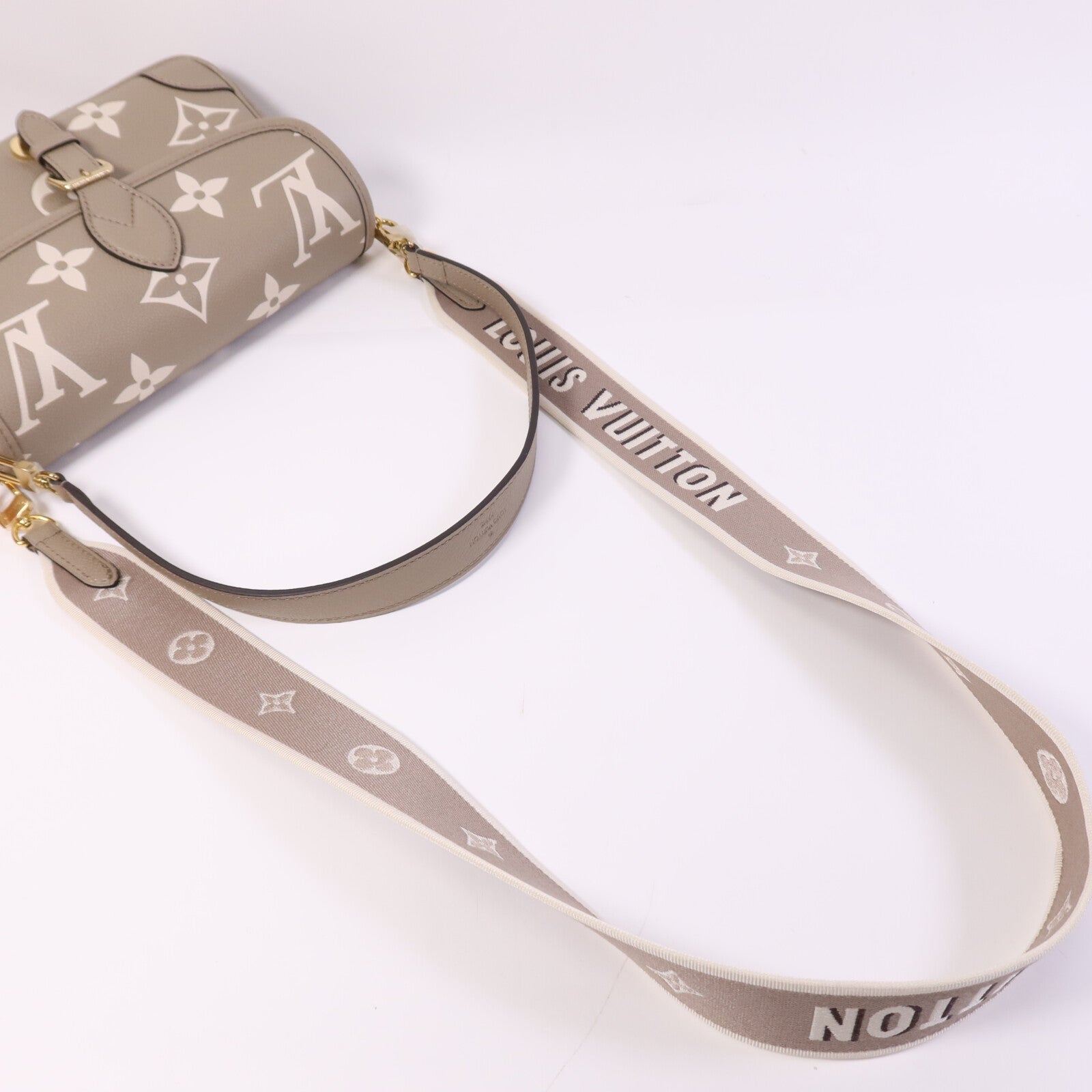 LOUIS VUITTON Monogram Empreinte Diane PM金扣手挽肩背兩用袋