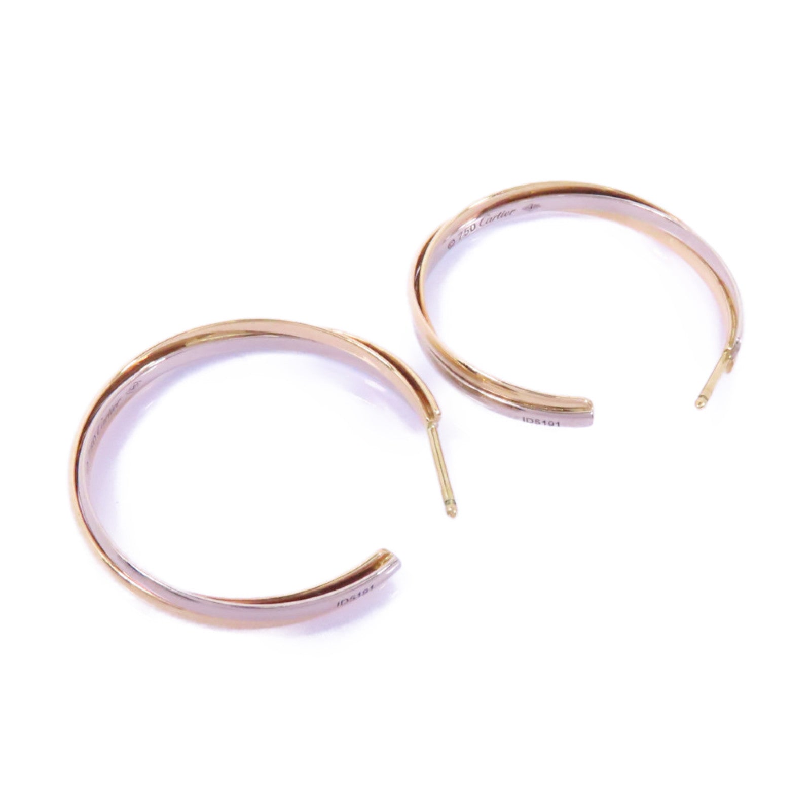 CARTIER 18K白金/黃金/玫瑰金Trinity Earrings耳環