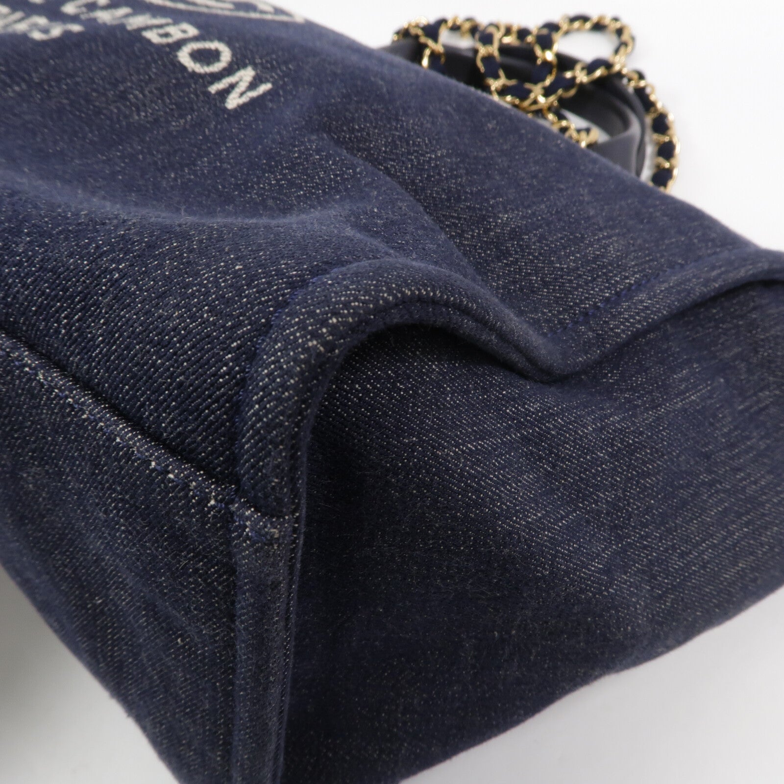 CHANEL 帆布Deauville Tote手挽肩背兩用袋