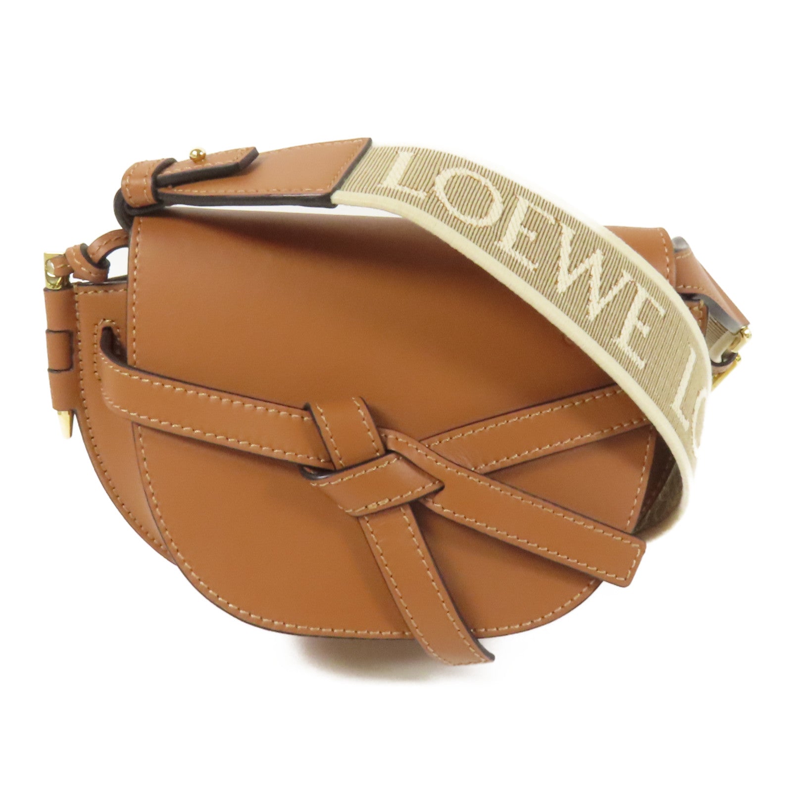 LOEWE 牛皮皮革Gate Dual Mini Bag金扣肩背袋