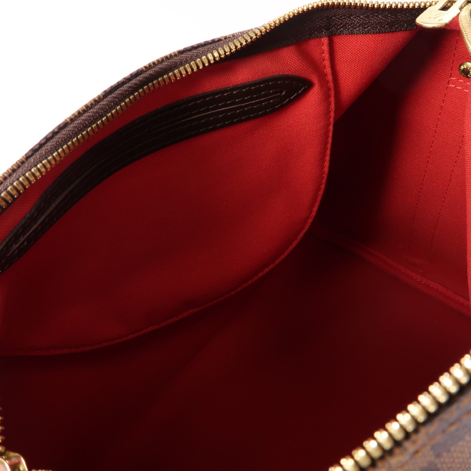 LOUIS VUITTON Damier Speedy Bandouliere 30金扣手挽肩背兩用袋啡色