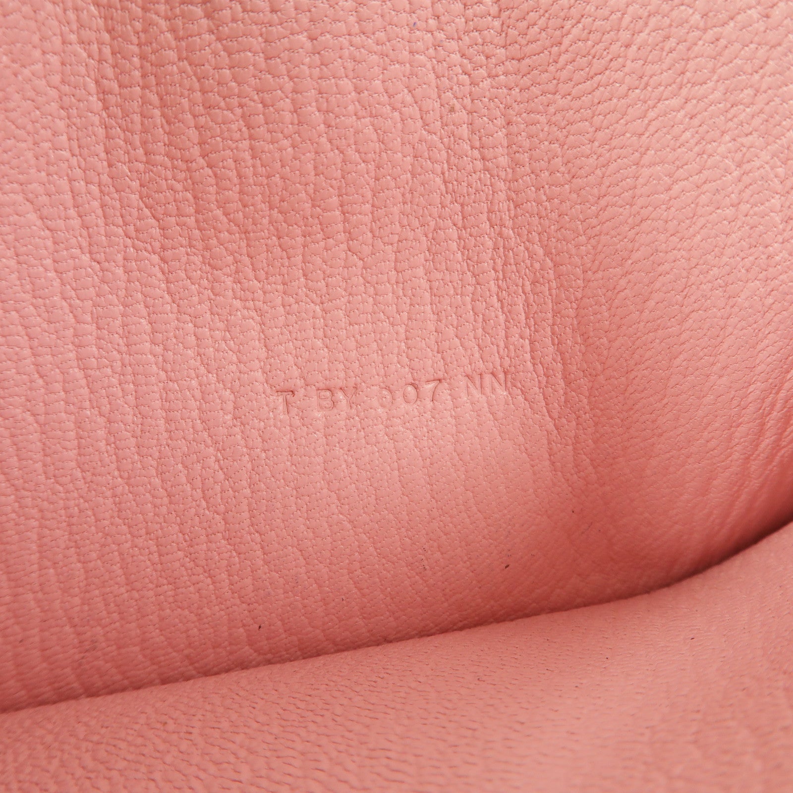HERMES Chevre皮革Bearn W Snap長錢包Rose Sakura