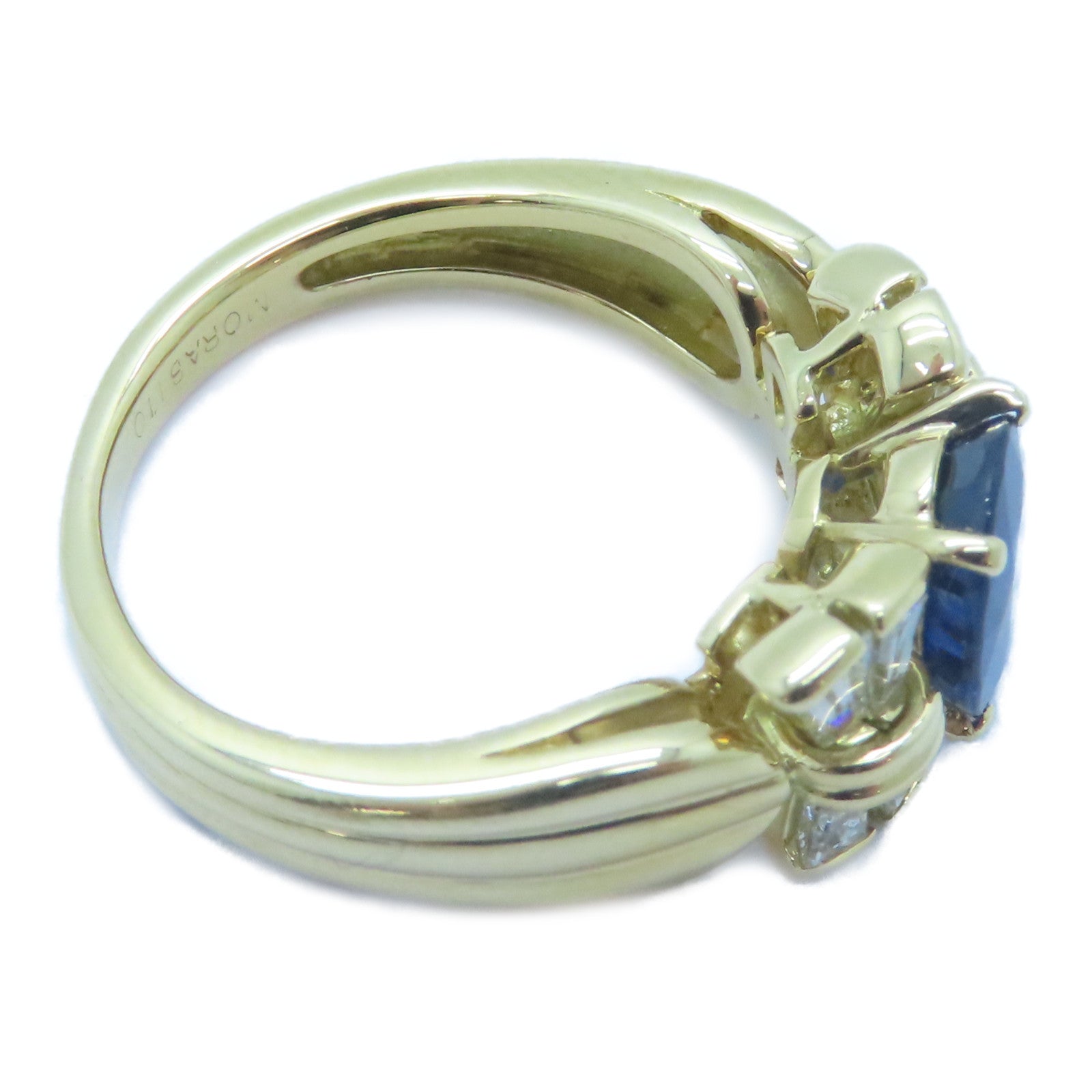 MORABITO 18K黃金Sapphire Ring藍寶石戒指US#5.5