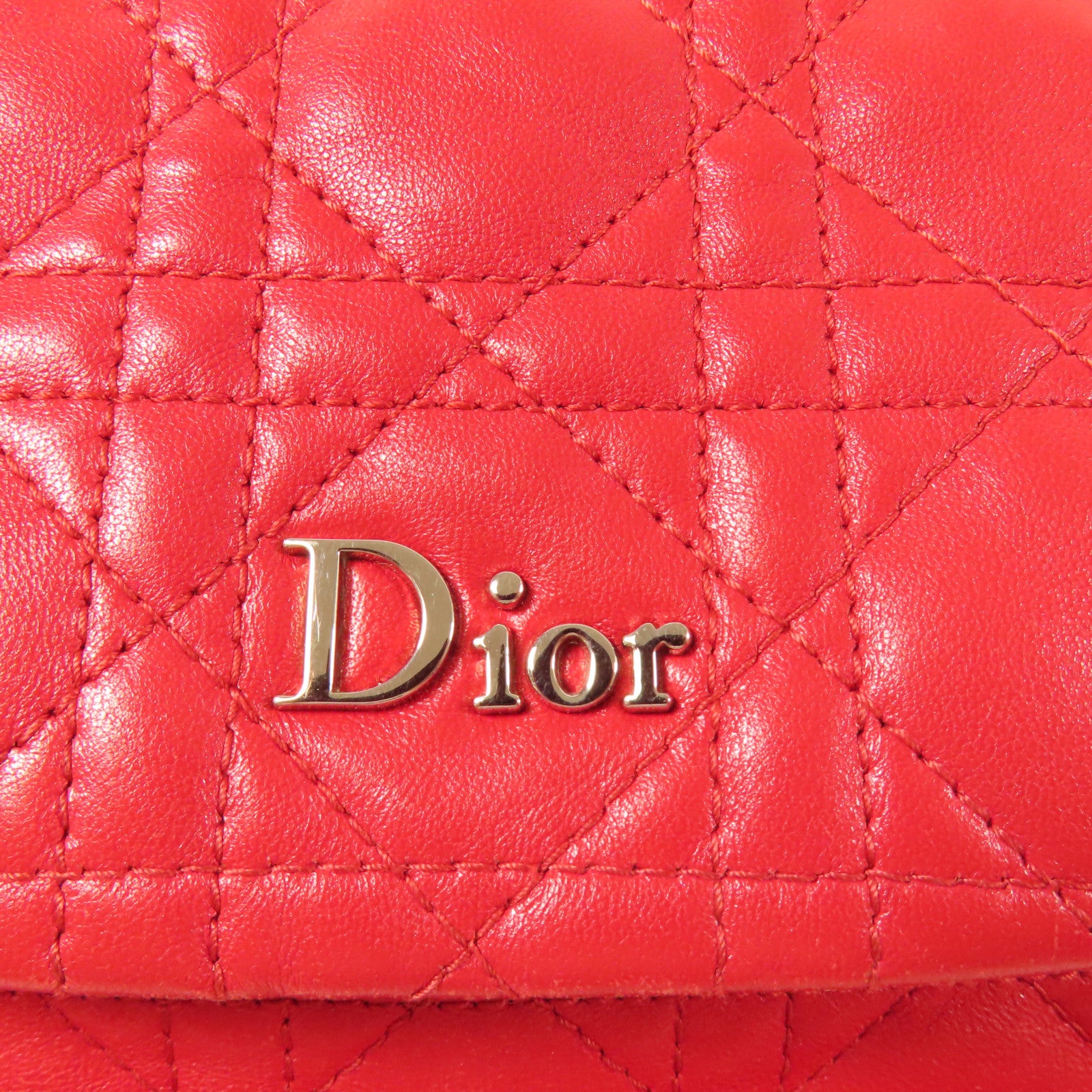 Dior 羊皮皮革Backpack銀扣背包