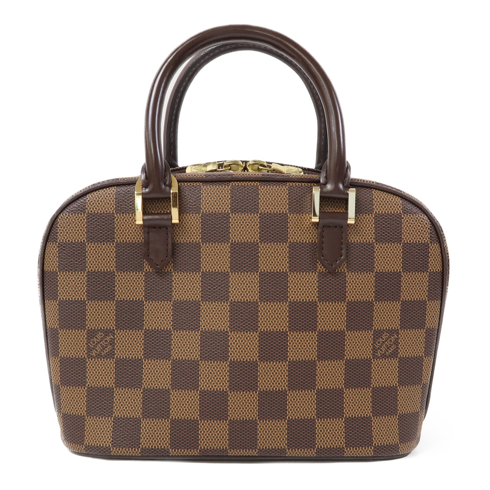 LOUIS VUITTON 【激減優惠】Damier Ebene Sarria Mini金扣手挽袋啡色