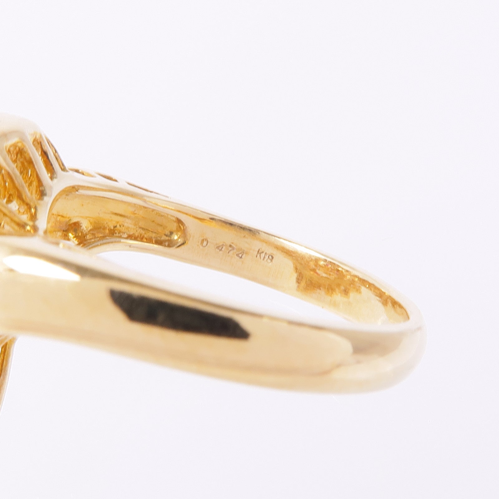 JEWELRY 【激減優惠】18K黃金Ruby Diamond Ring紅寶石/鑽石戒指US#6