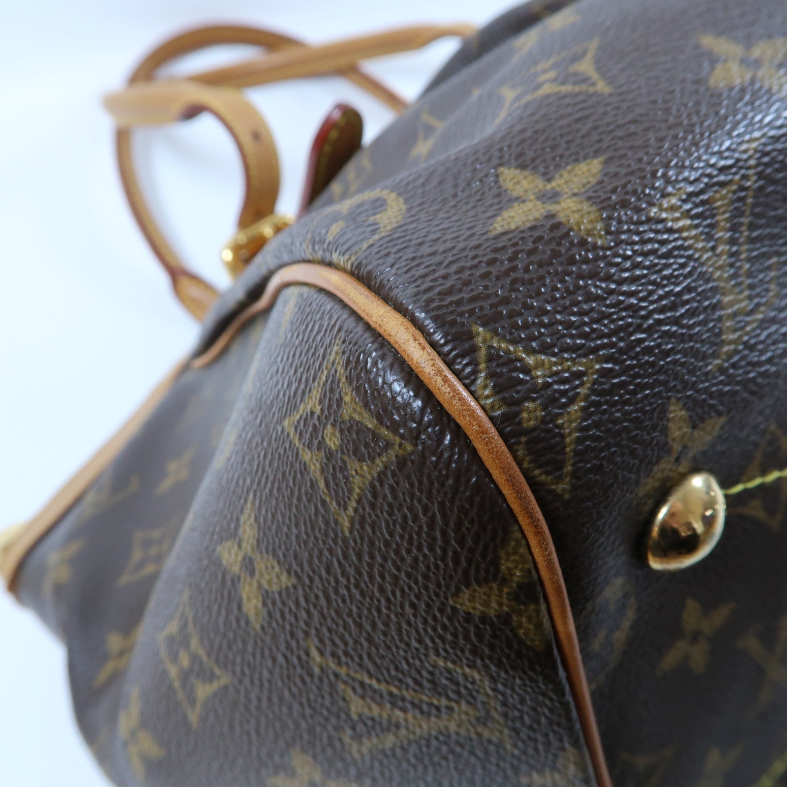 LOUIS VUITTON 【激減優惠】Monogram Tivoli GM金扣手挽袋啡色
