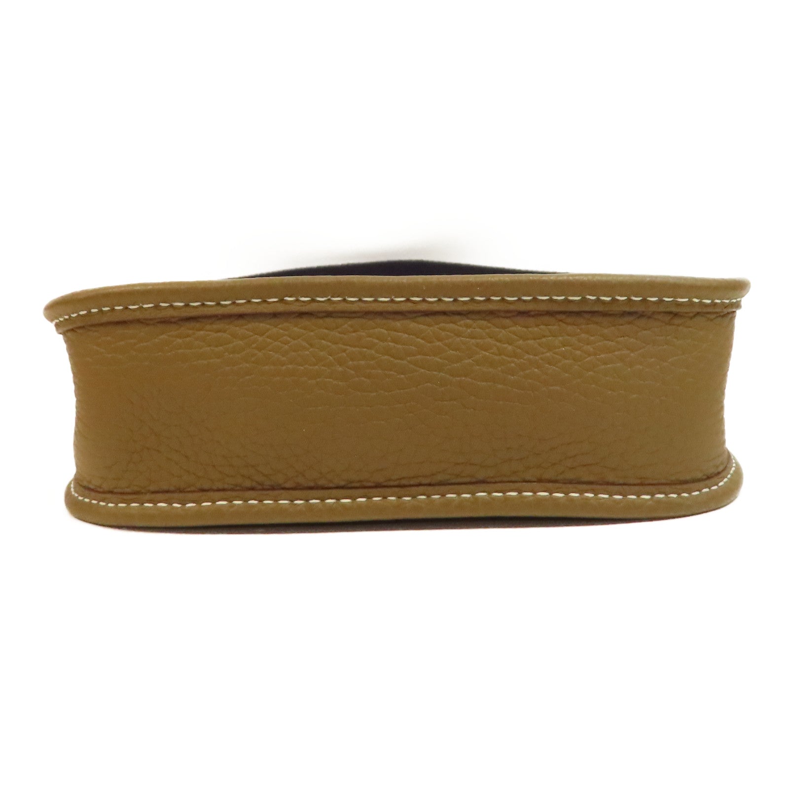 HERMES Clemence皮革Evelyne TPM Shoulder Bag銀扣肩背袋Etoupe/啡色