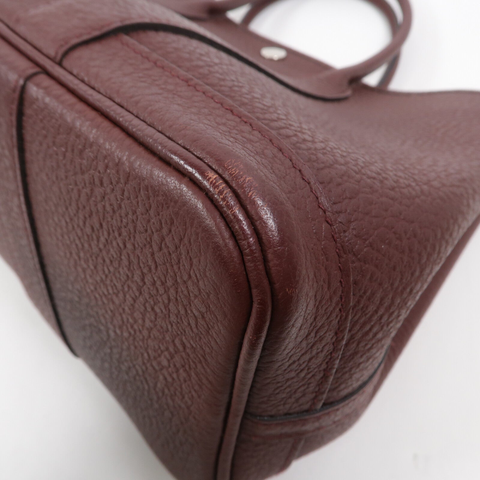 HERMES Negonda皮革Garden Party TPM手挽袋Rouge H