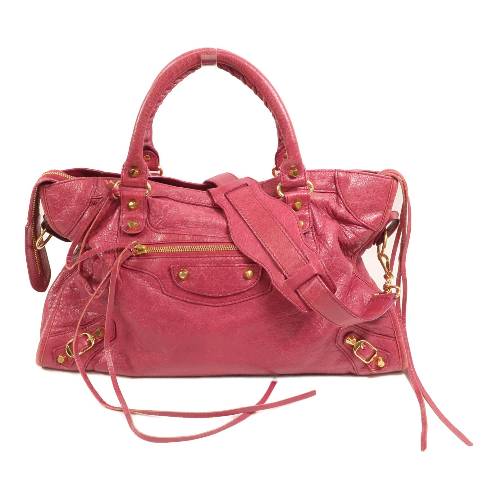 BALENCIAGA 羊皮皮革Classic City手挽肩背兩用袋