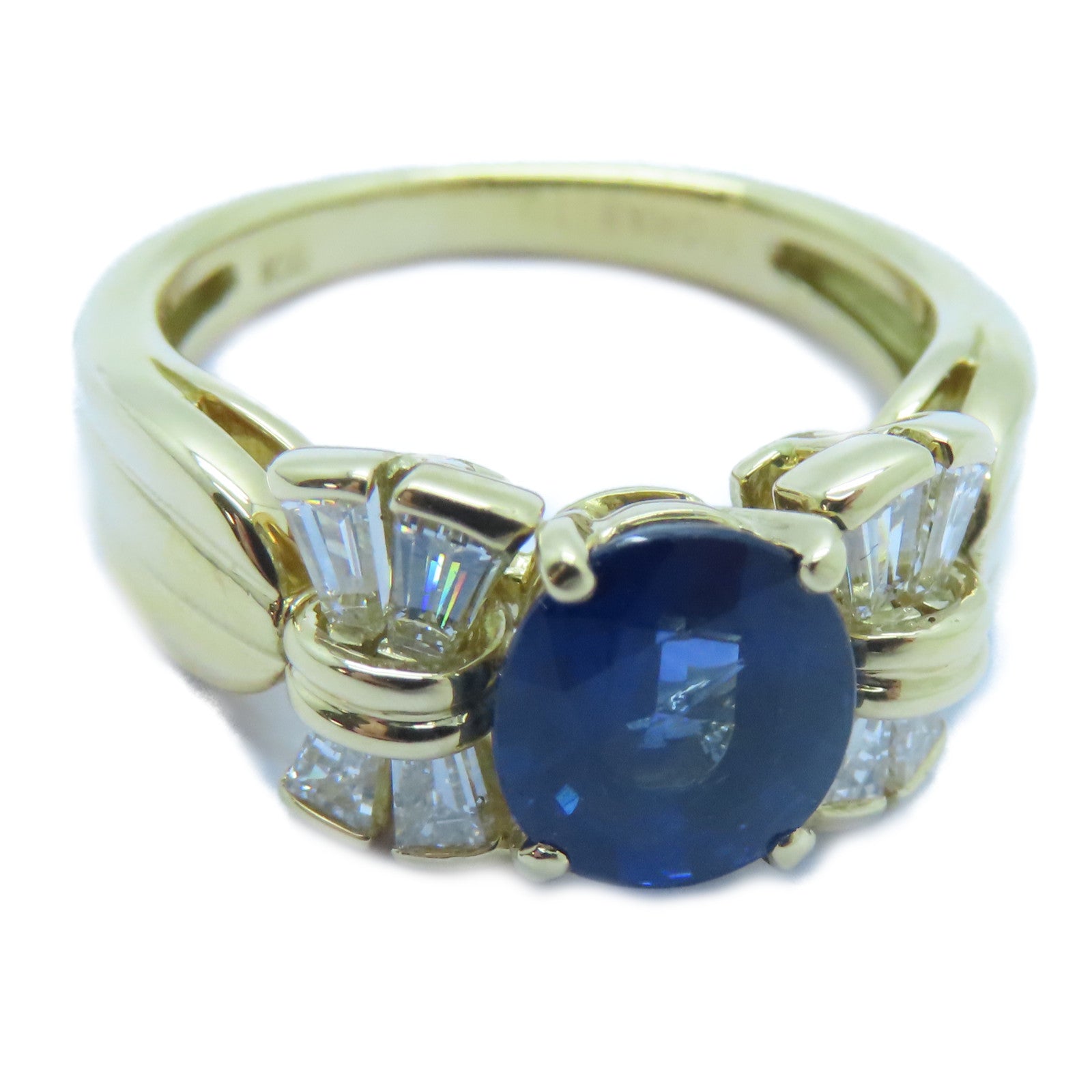 MORABITO 18K黃金Sapphire Ring藍寶石戒指US#5.5