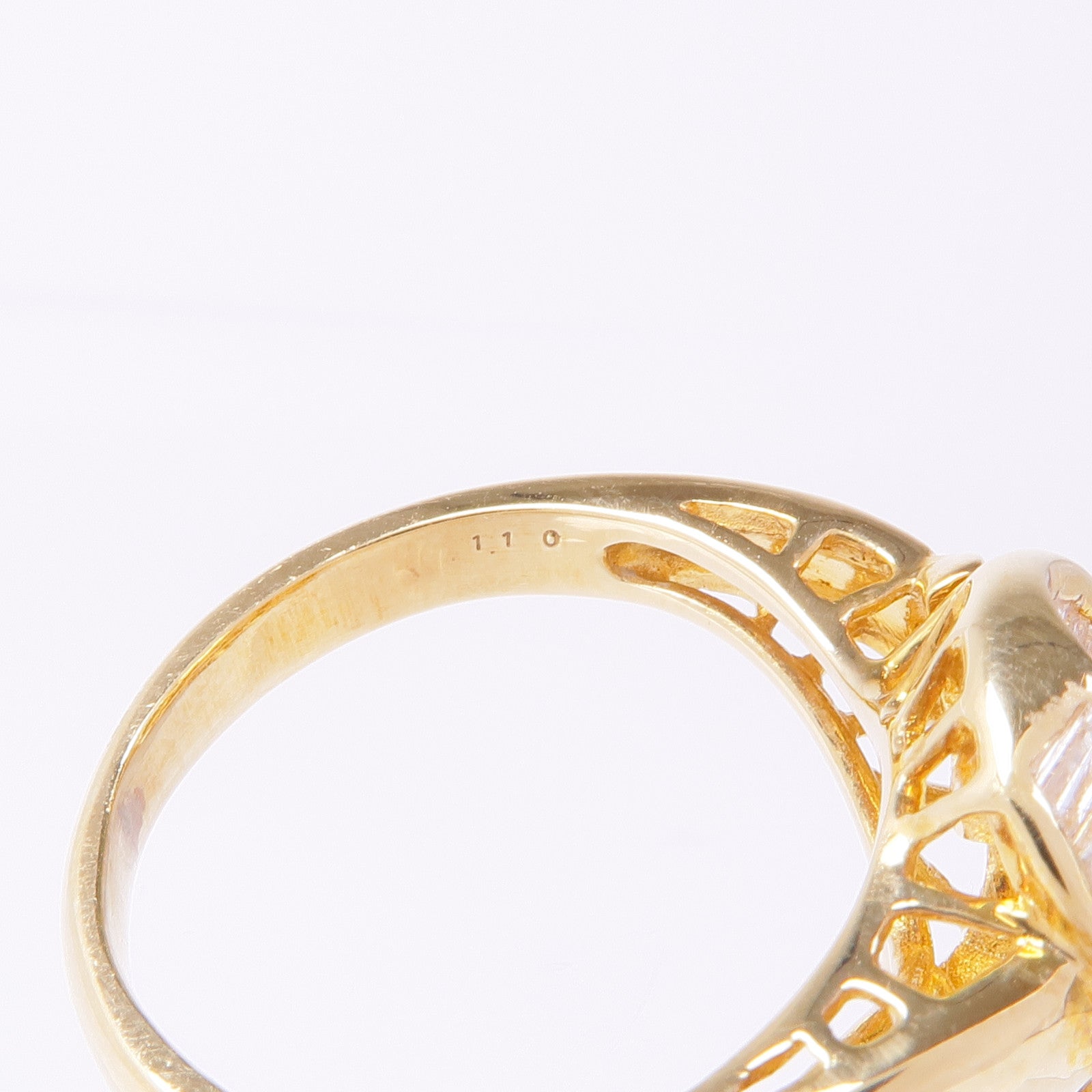 JEWELRY 【激減優惠】18K黃金Ruby Diamond Ring紅寶石/鑽石戒指US#6